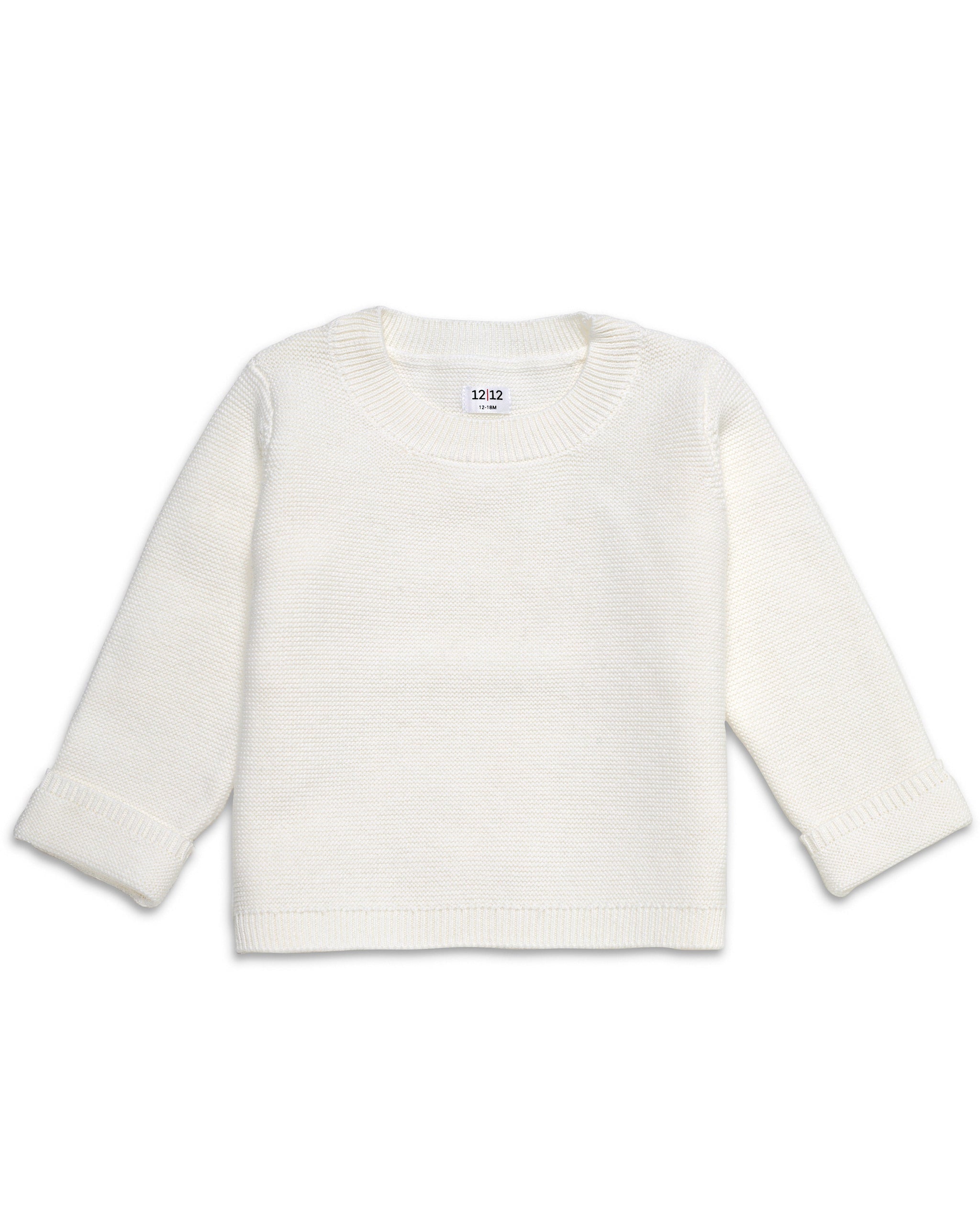 Stitch Detail Sweater Creme main image 0