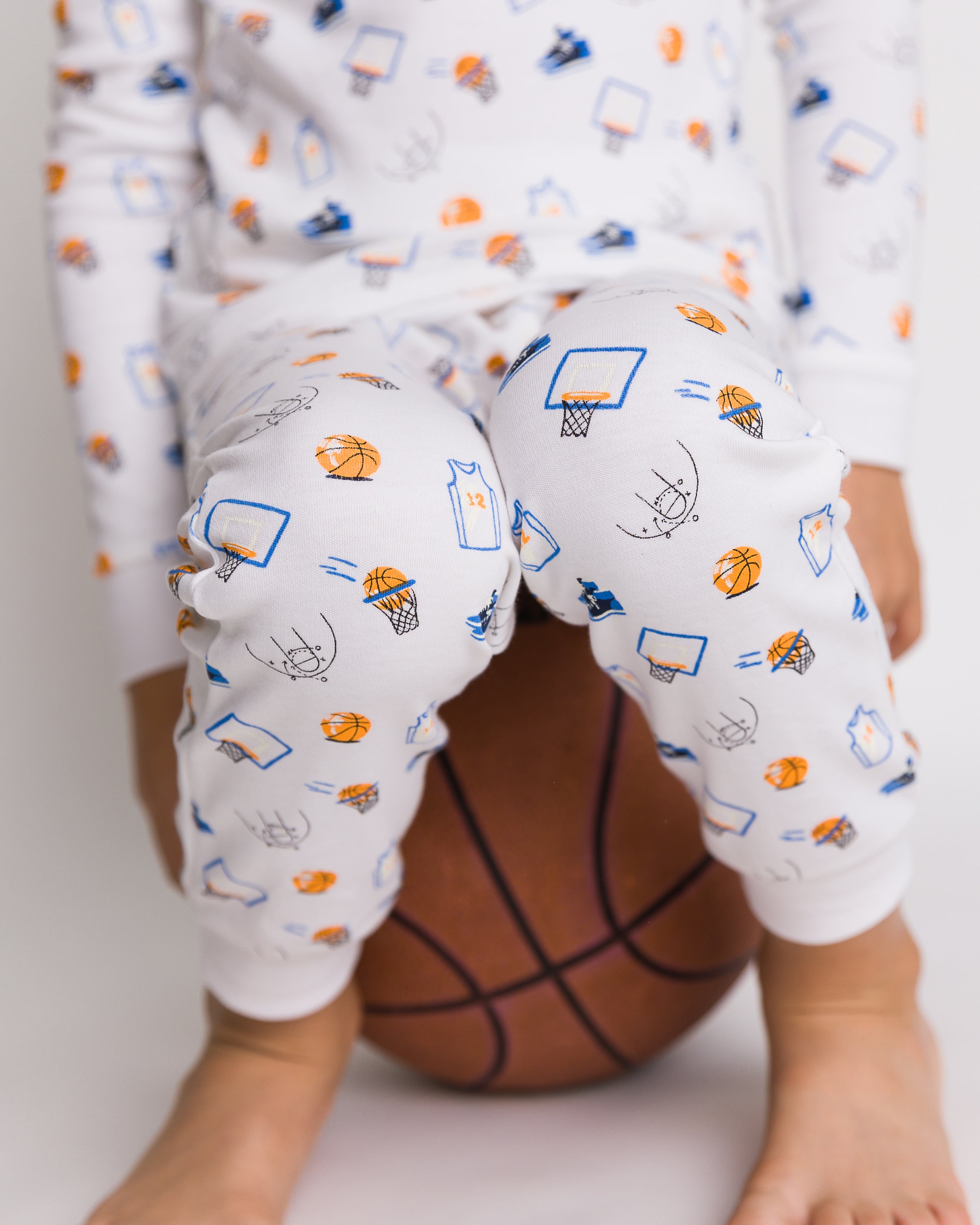 The Organic Long Sleeve Pajama Set [Basketball]