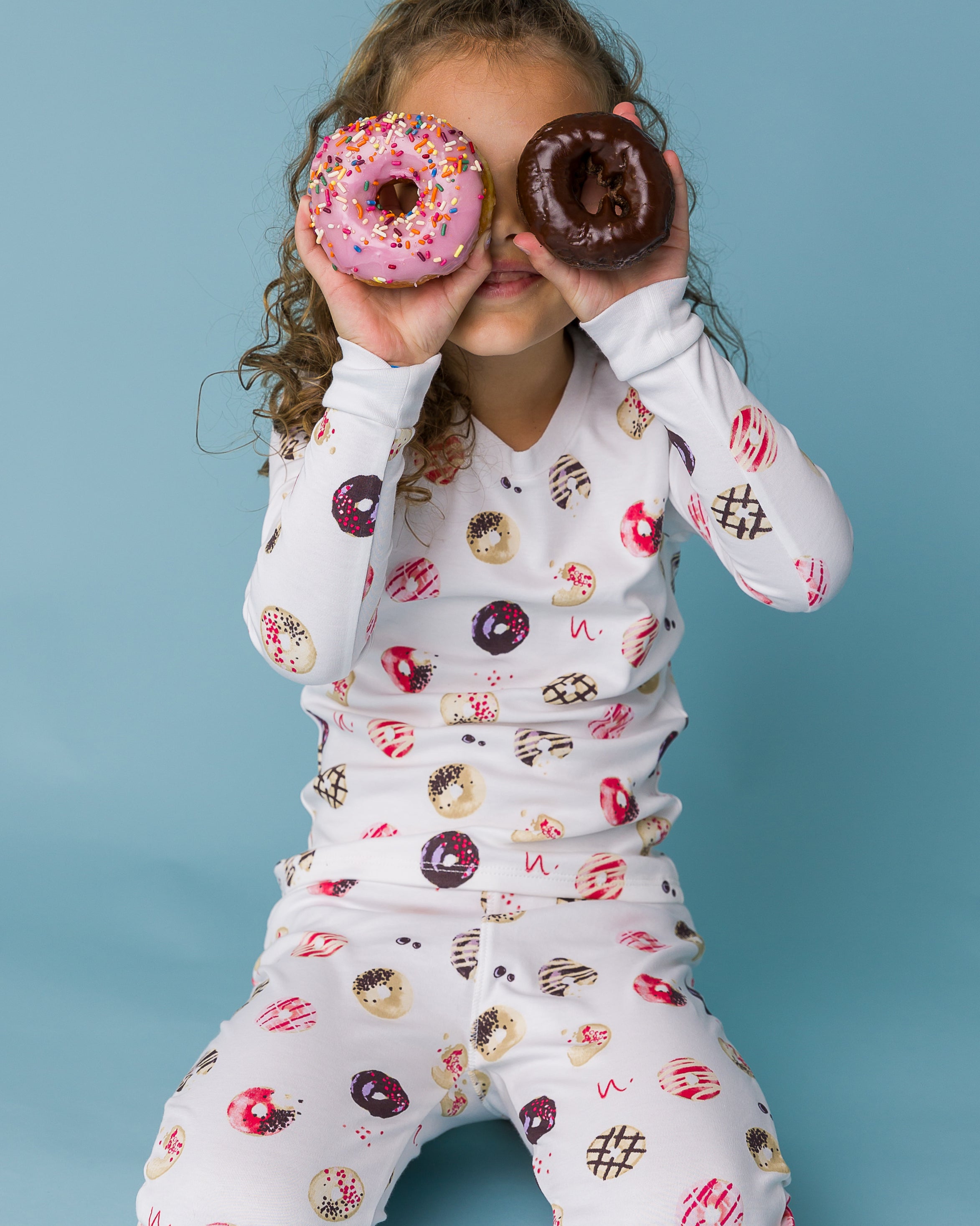 The Organic Long Sleeve Pajama Set [Doughnuts]