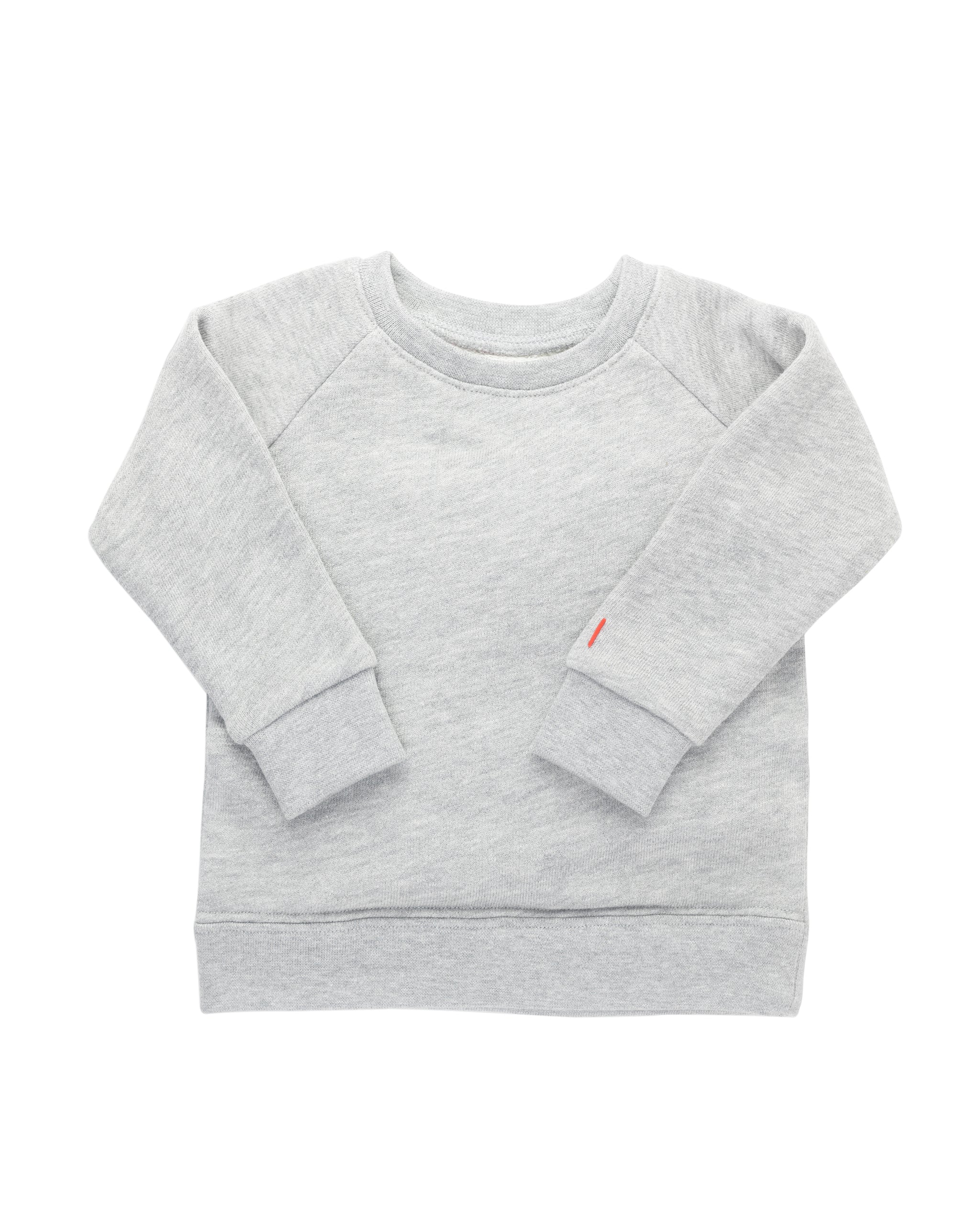 Plain Crewn Neck Sweatshirt, Light Grey