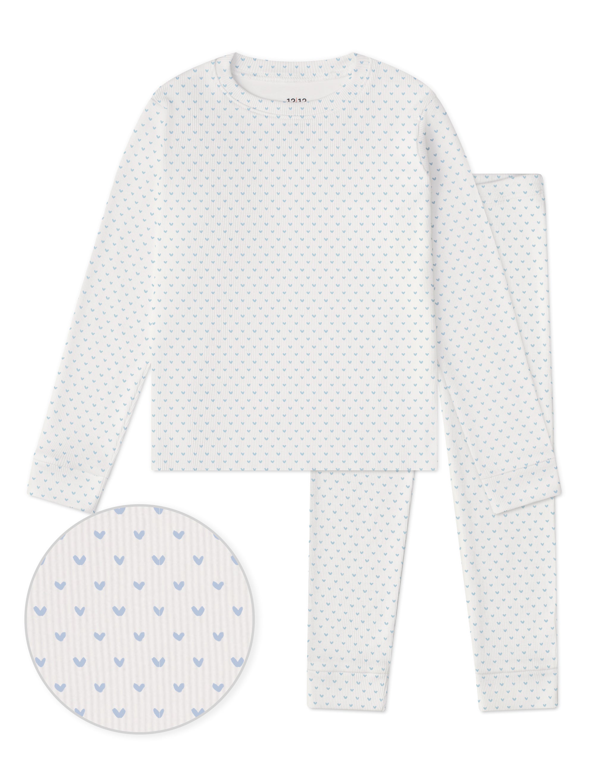 OEKO-TEX Standard 100] Beige Ribbed Baby Pajama Set