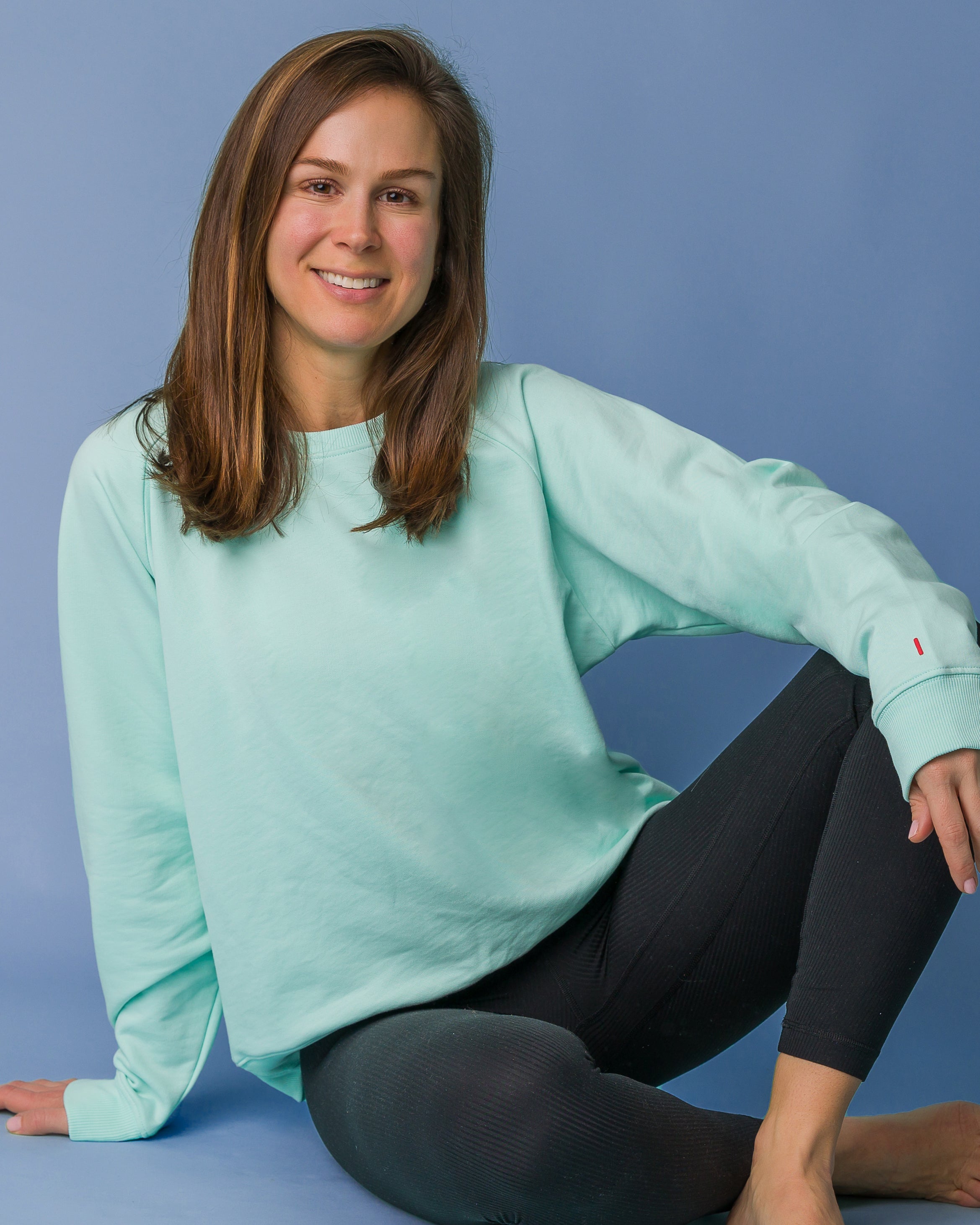 Women's Organic Pullover Sweatshirt [Aqua]