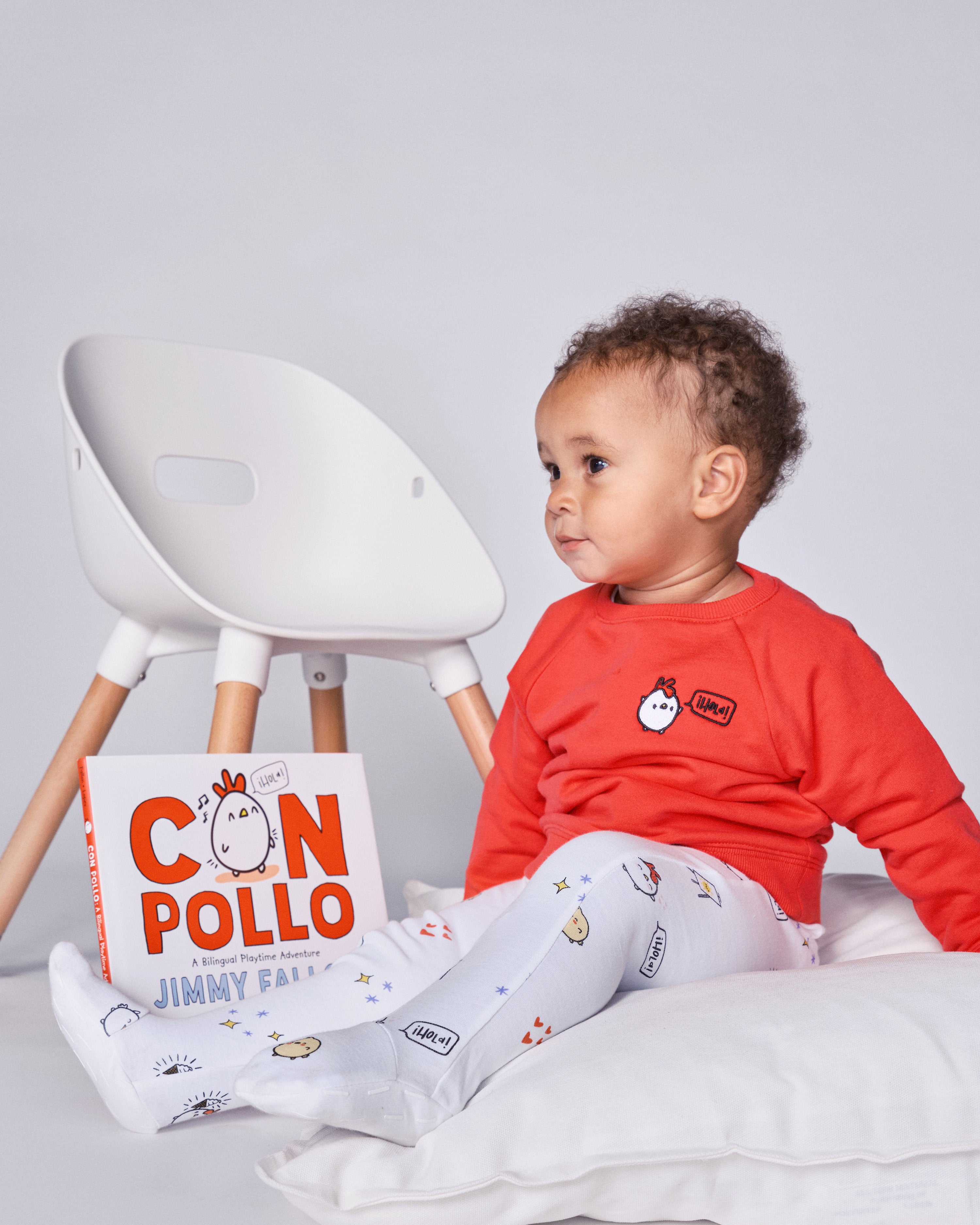The Organic Zipper Footie Con Pollo Con Pollo #color_Con Pollo