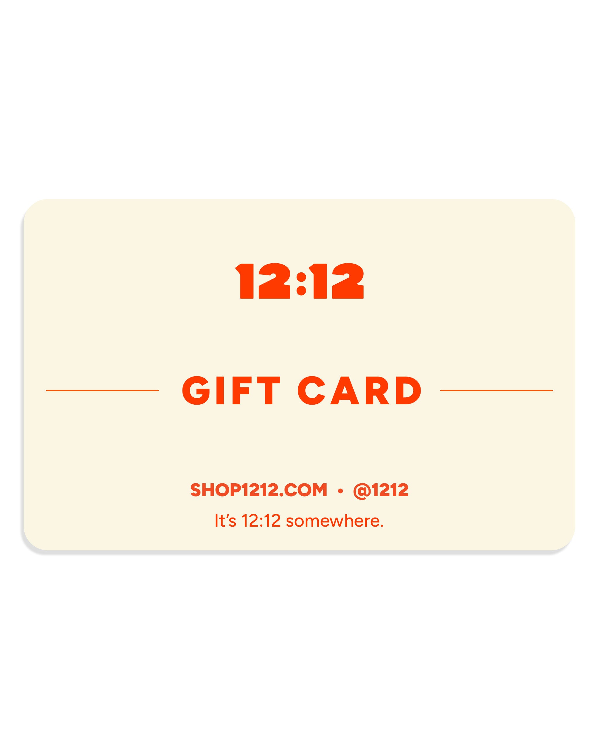 1212 Gift Card