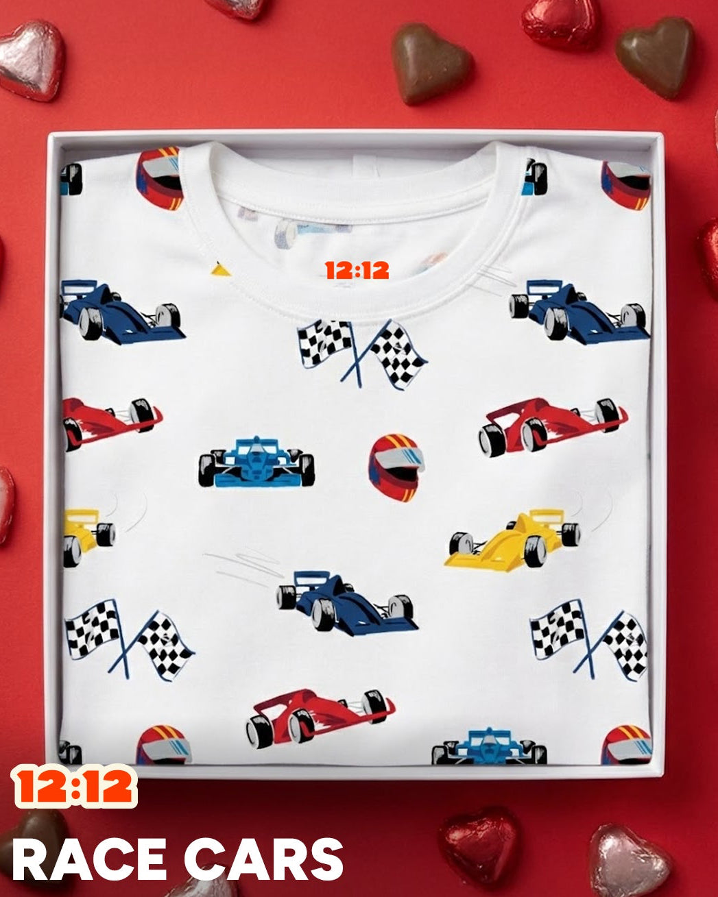 The Organic Long Sleeve Pajama Set [Race Cars]