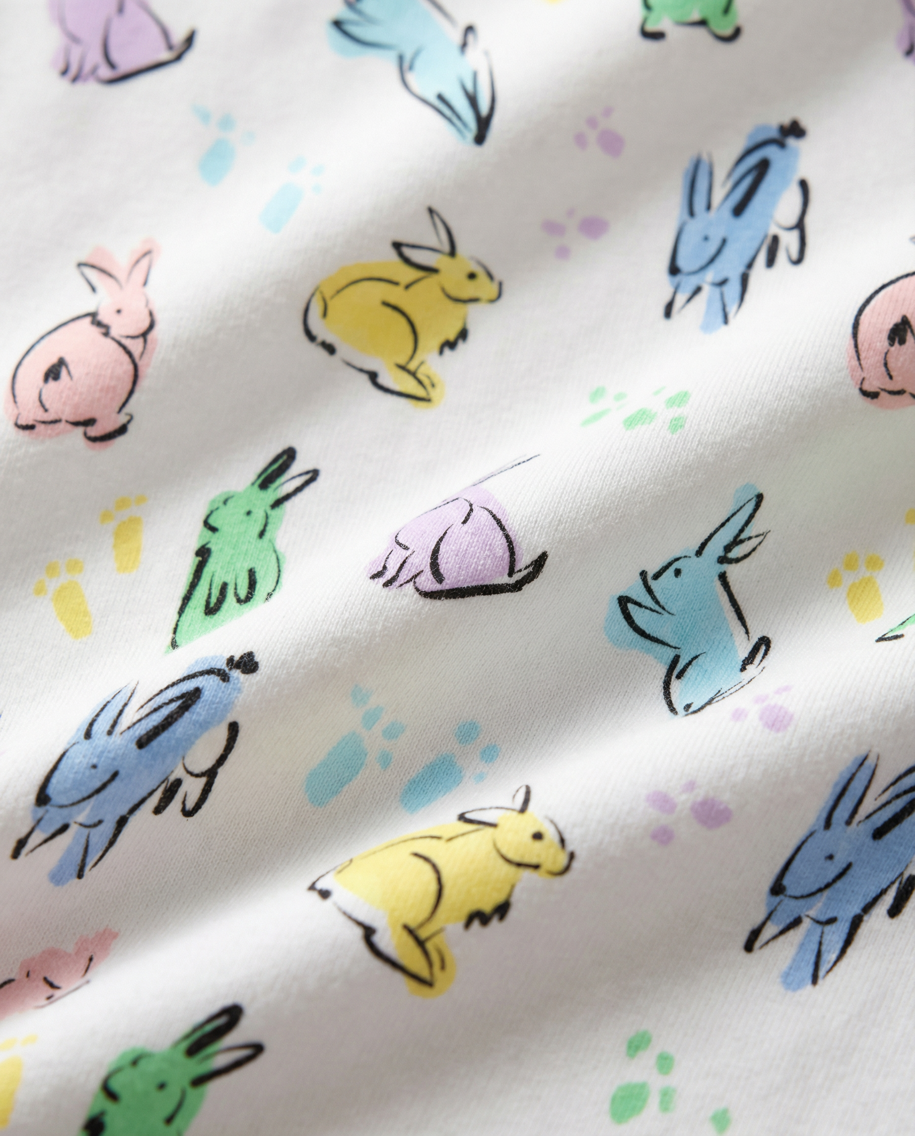 Organic Polo Pajama Set with Shorts [Bunny Hop]