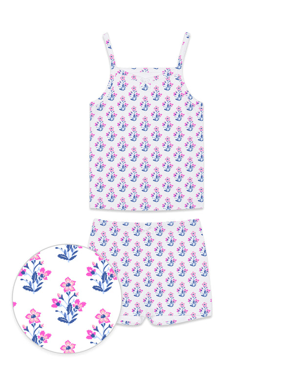 The Organic Cami and Short Set [Block Floral]