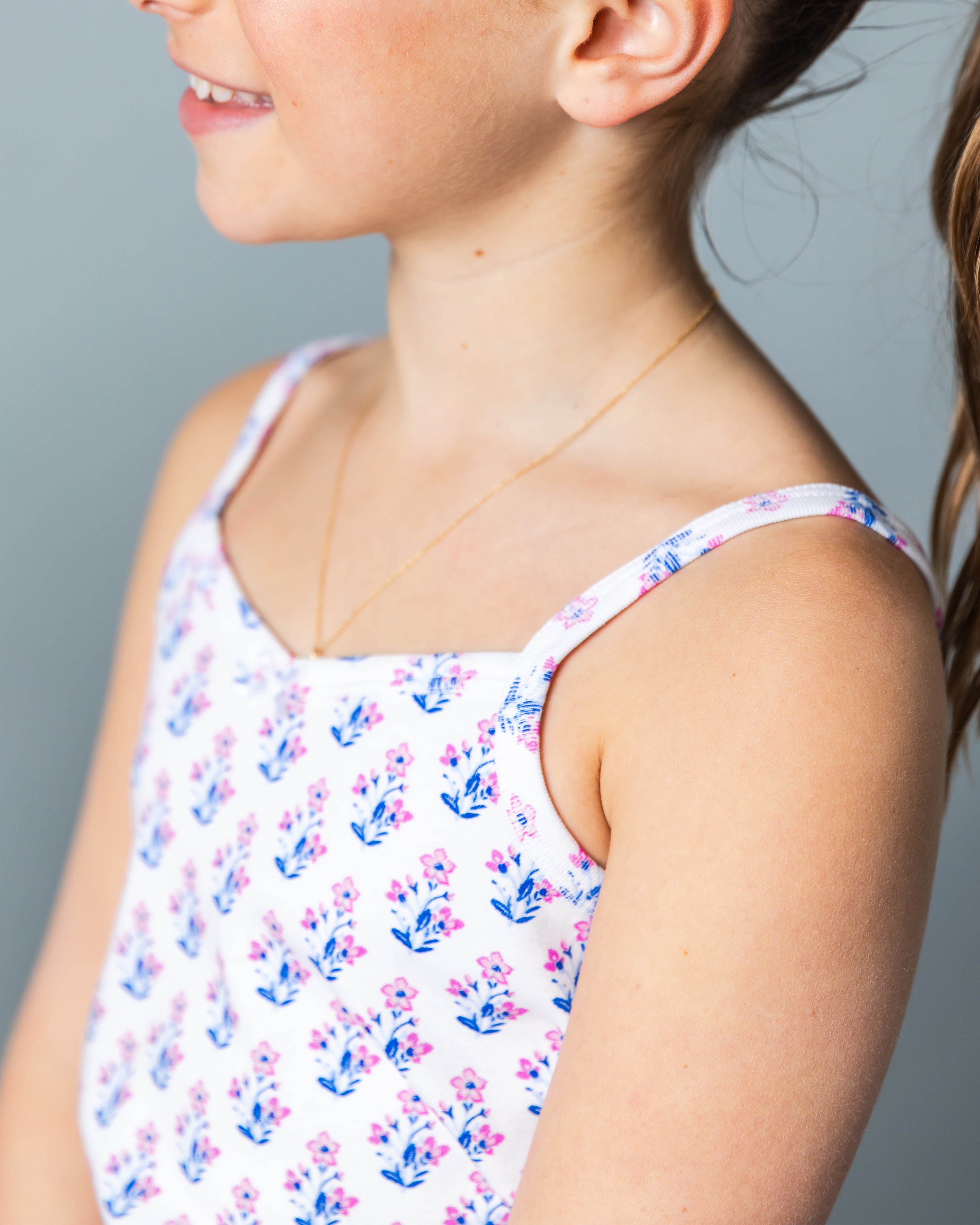 The Organic Cami and Short Set [Block Floral]