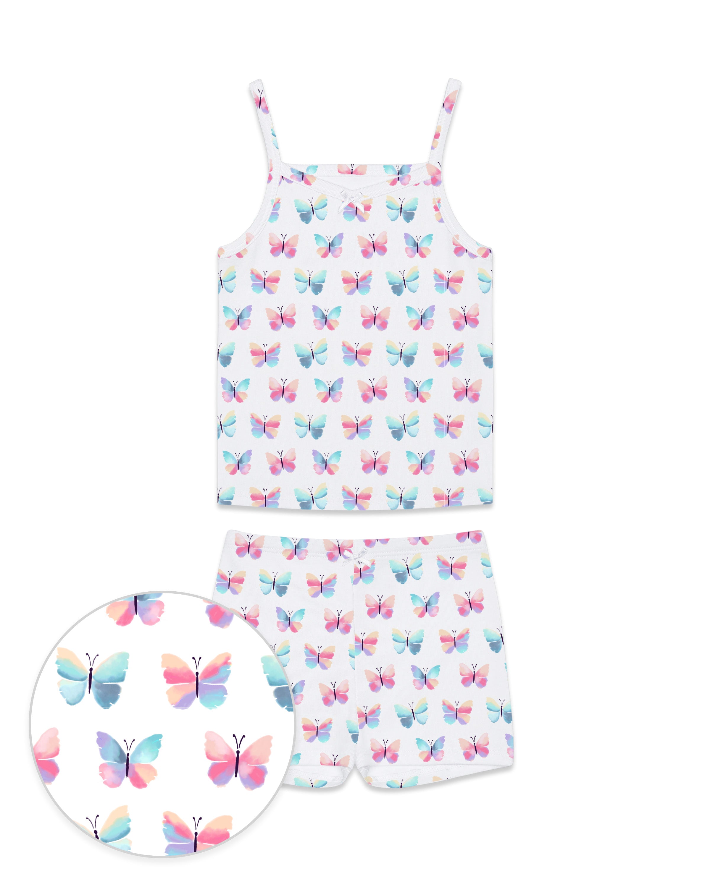 The Organic Cami and Short Set [Butterflies]