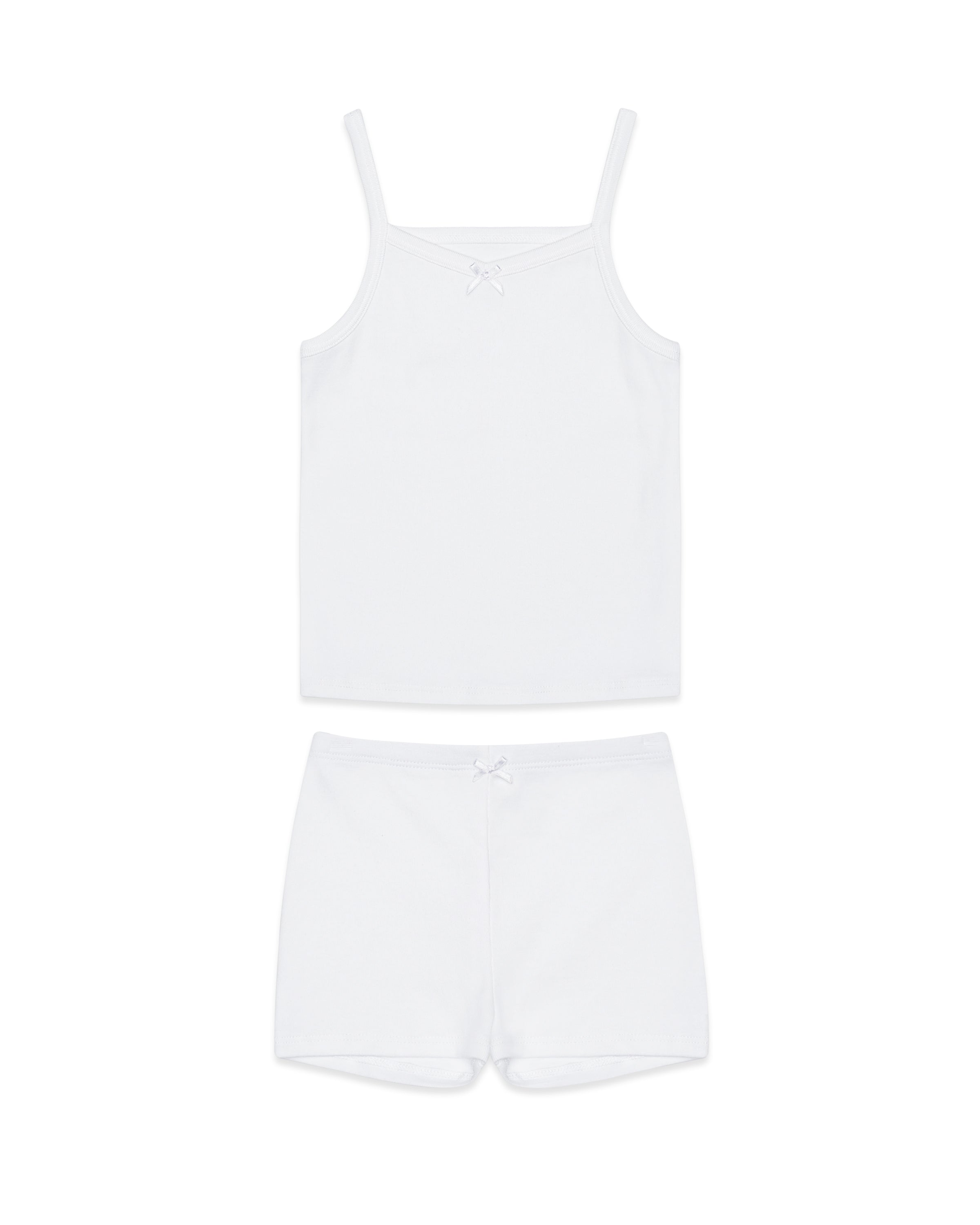 The Organic Cami and Short Set [White]