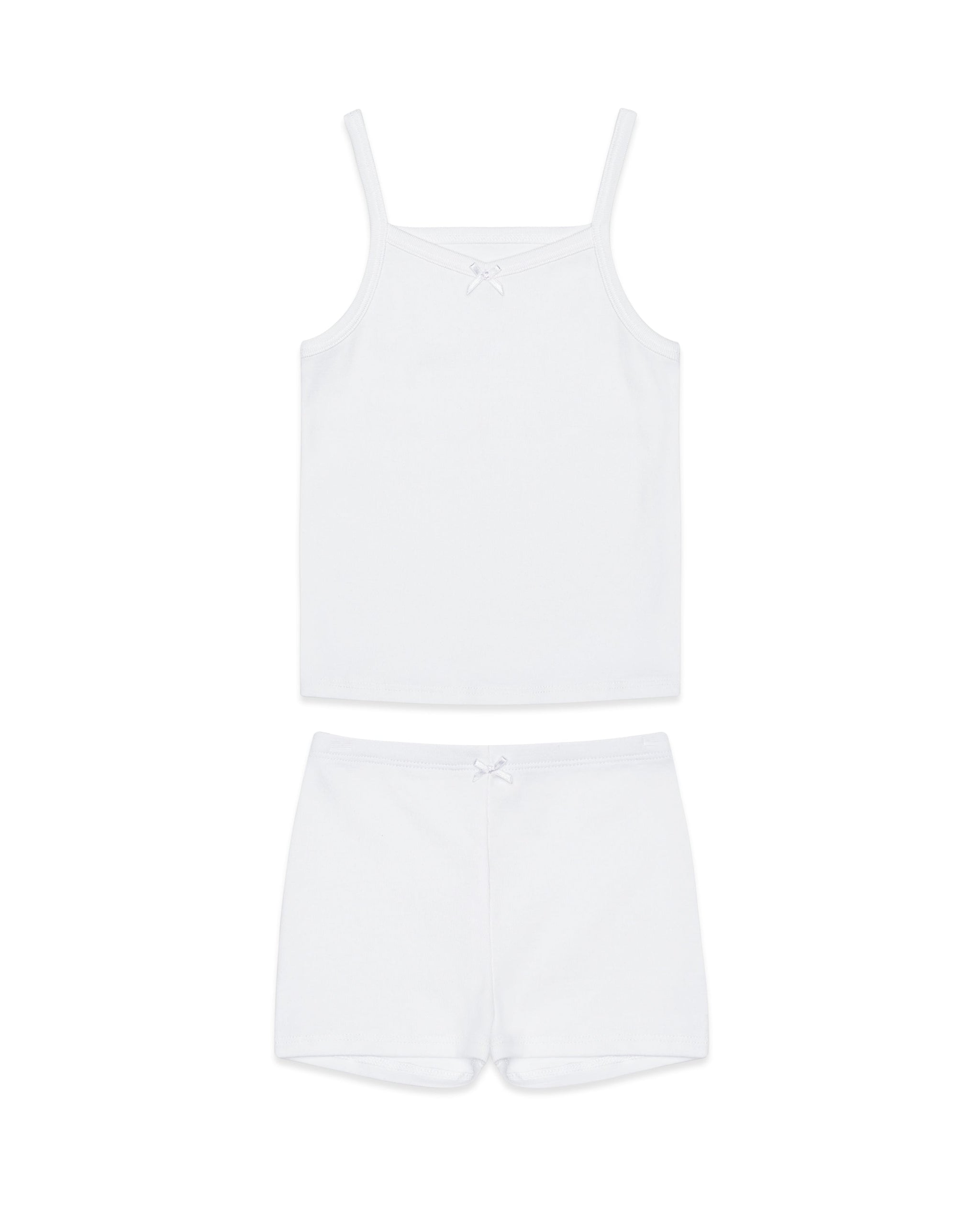 The Organic Cami and Short Set [White]