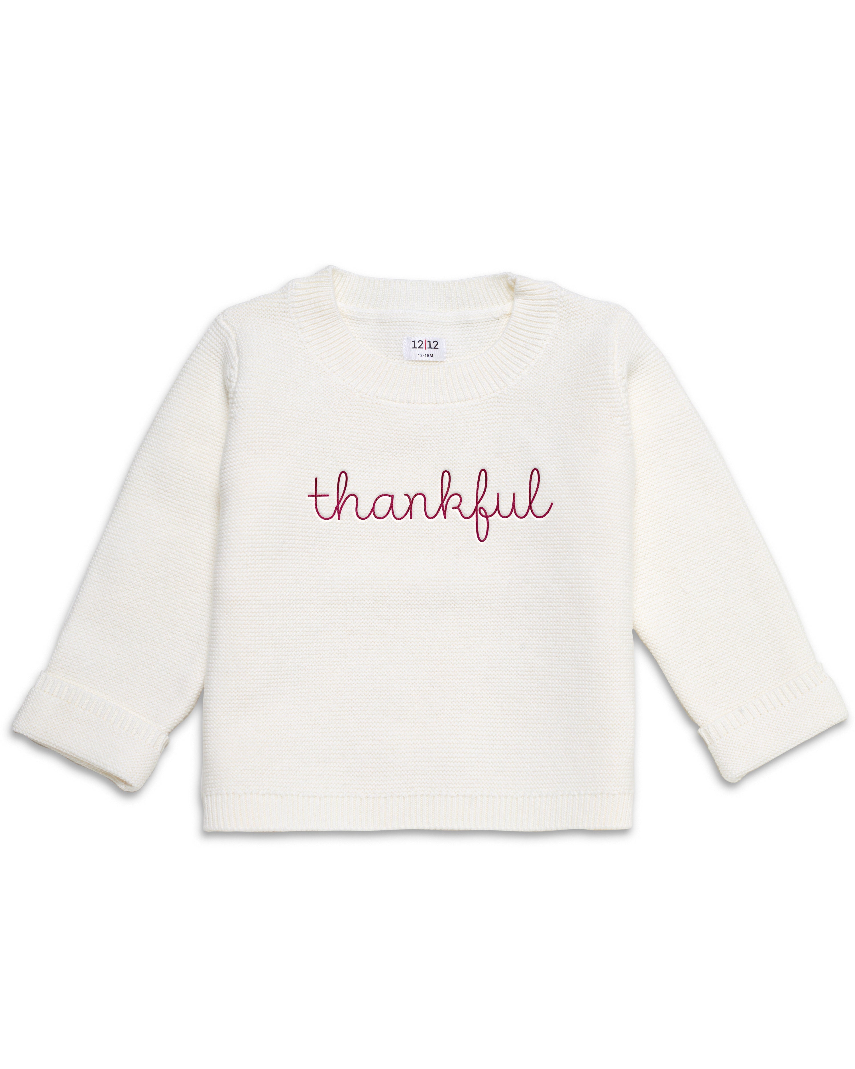 The Organic Garter Stitch Sweater [Cream Thankful]