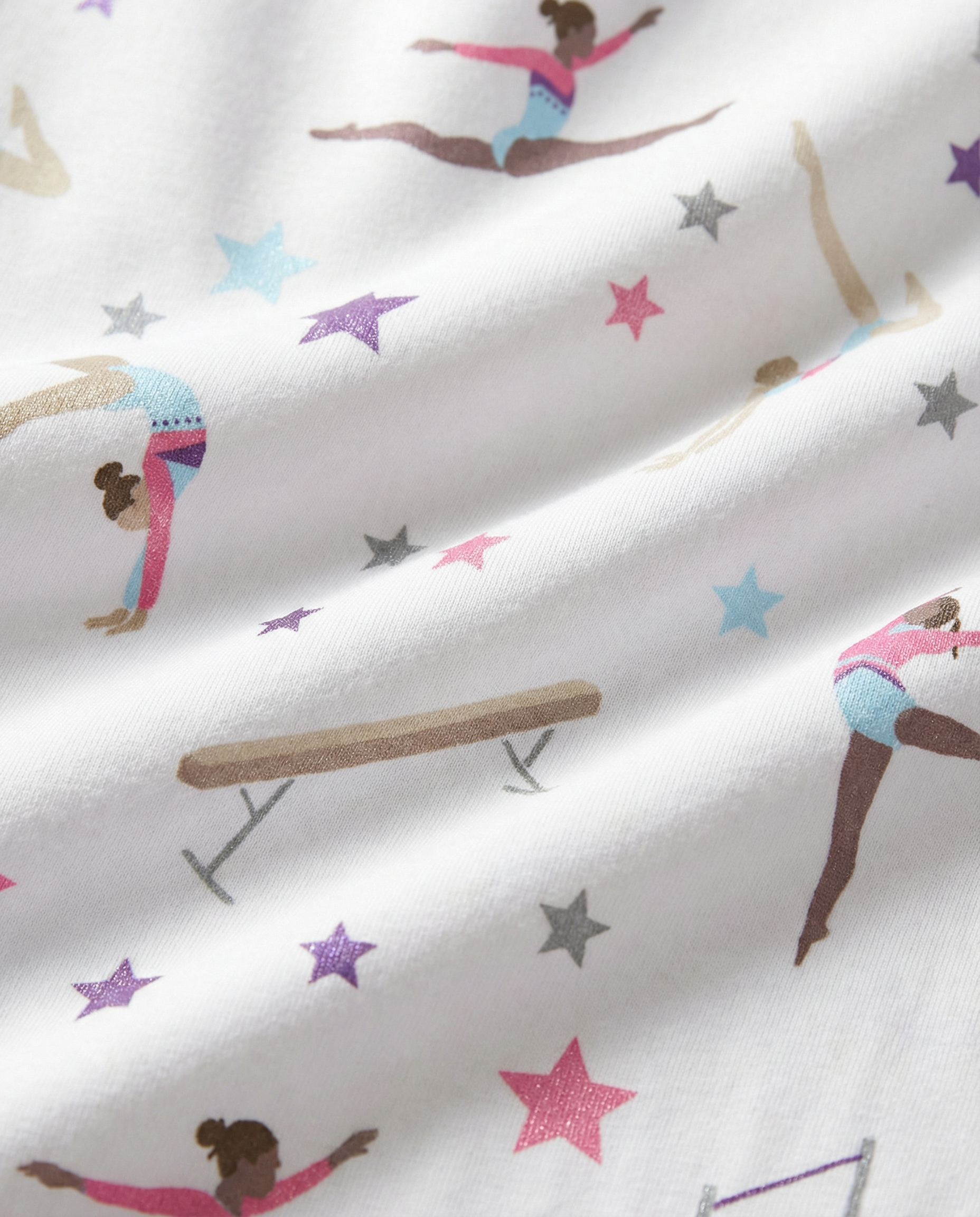 The Organic Short Sleeve Pajama Set [Gymnastics]