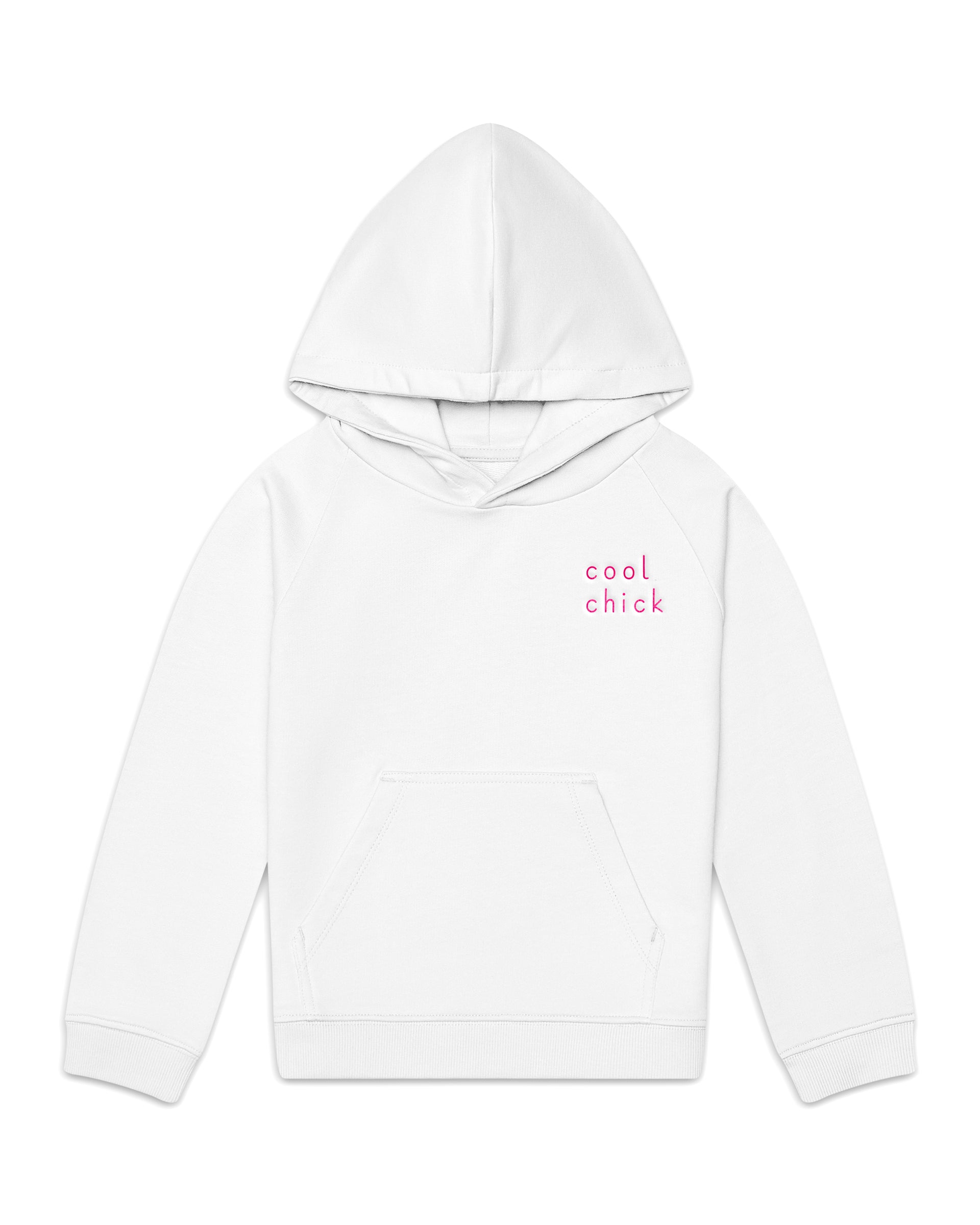 The Organic Embroidered Hoodie Sweatshirt [Cool Chick]