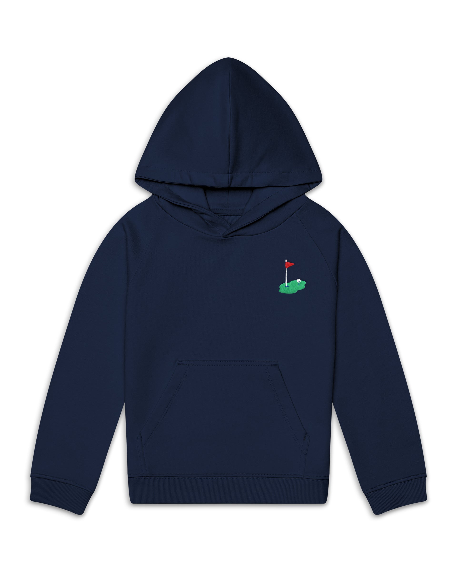 The Organic Embroidered Hoodie Sweatshirt [Navy Golf]