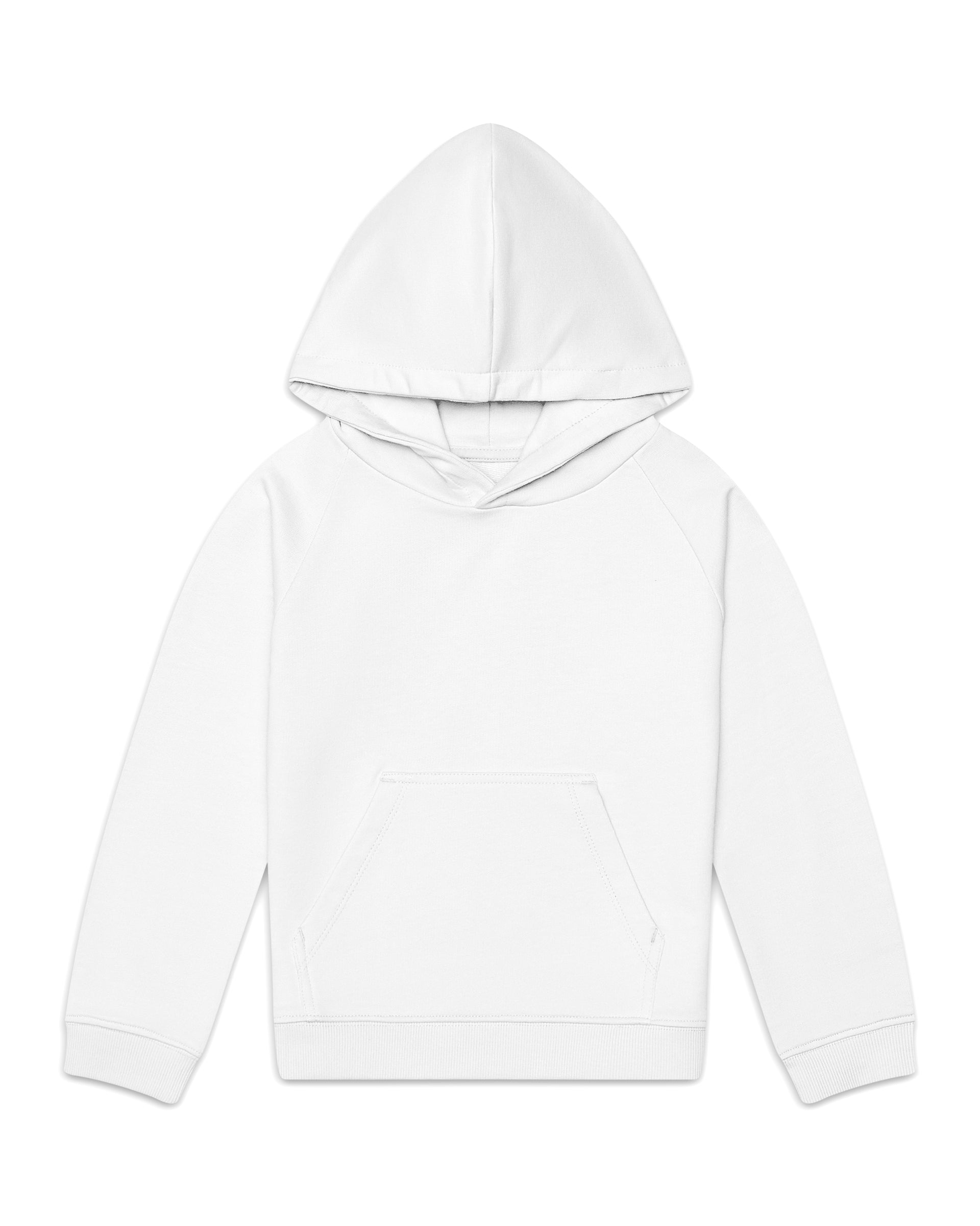 Plain white hooded sweatshirt on sale