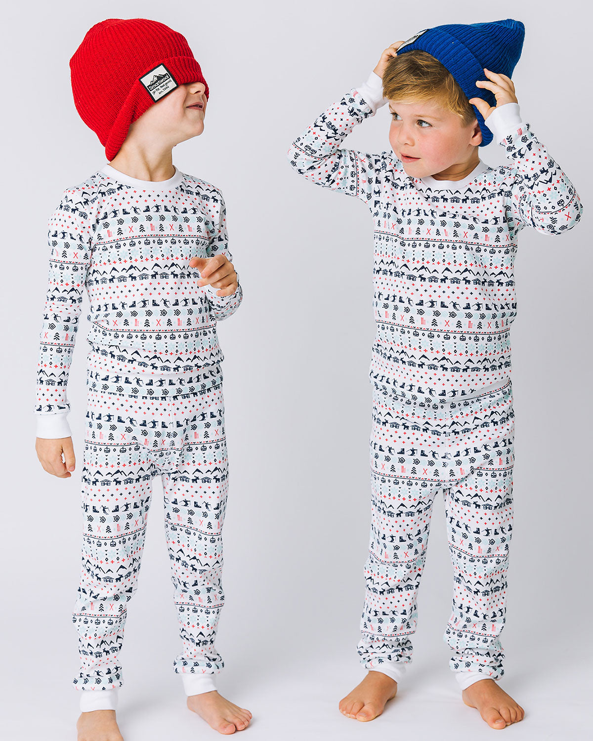 The Organic Long Sleeve Pajama Set [Ski Club]