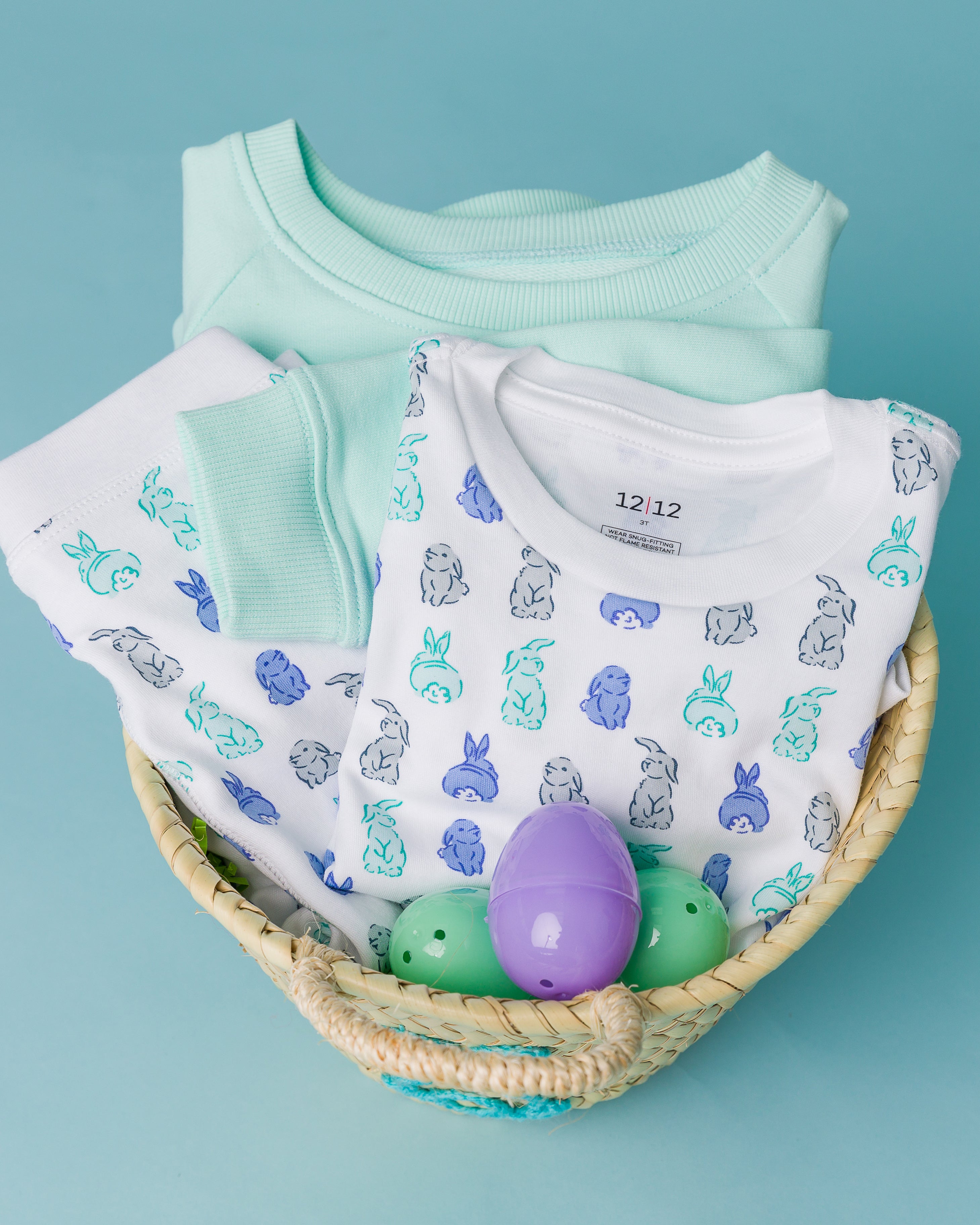 The Organic Long Sleeve Pajama Set [Bunny Tails]