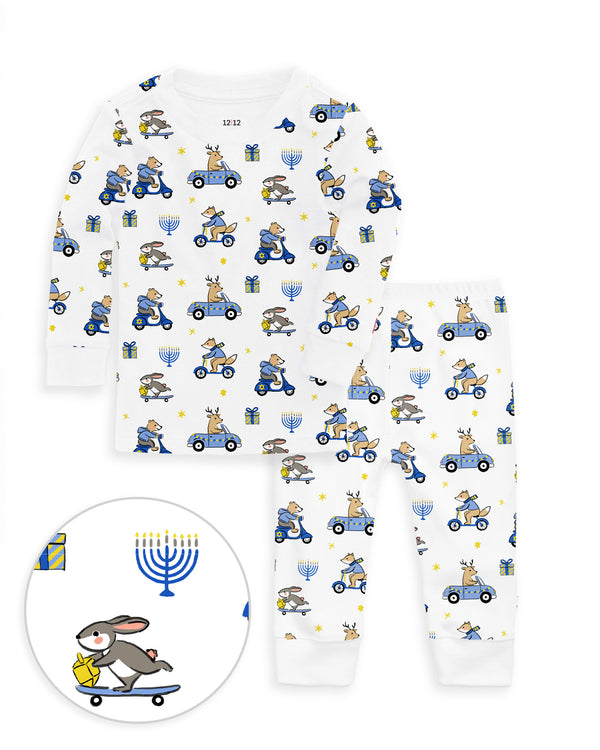 The Organic Long Sleeve Pajama Set [Hanukkah in a Hurry]