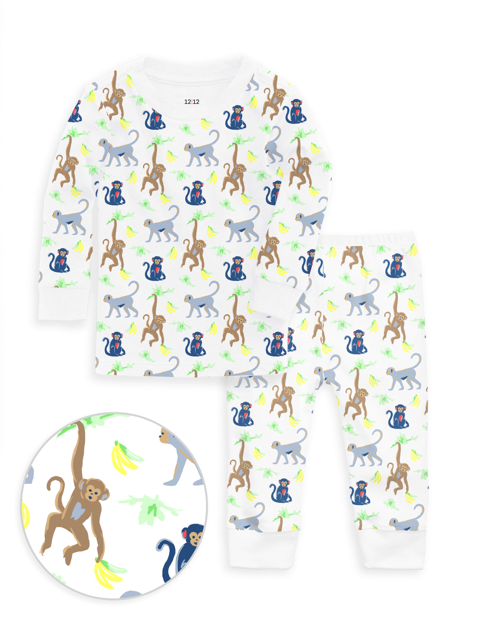 The Organic Long Sleeve Pajama Set [Monkeying Around]