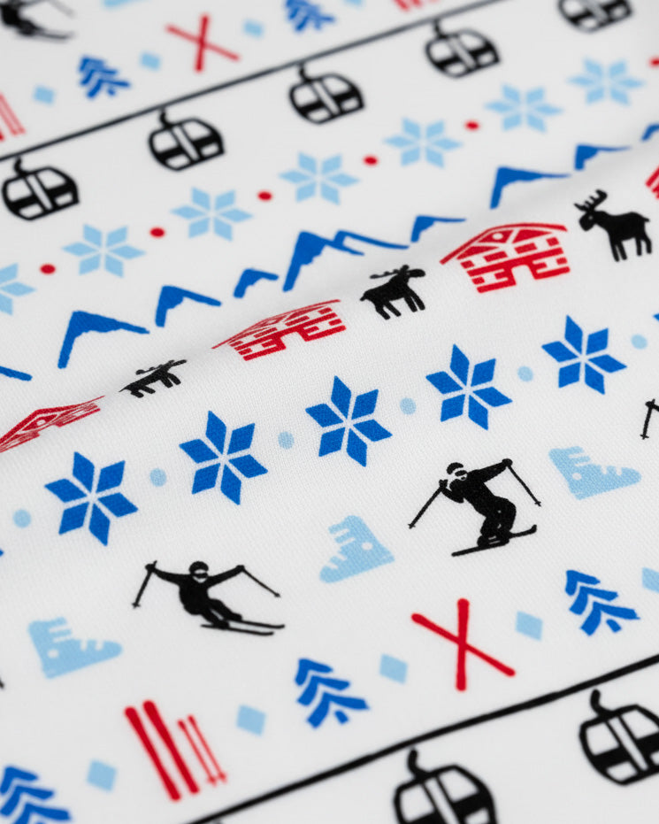The Organic Long Sleeve Pajama Set [Alpine Ski]