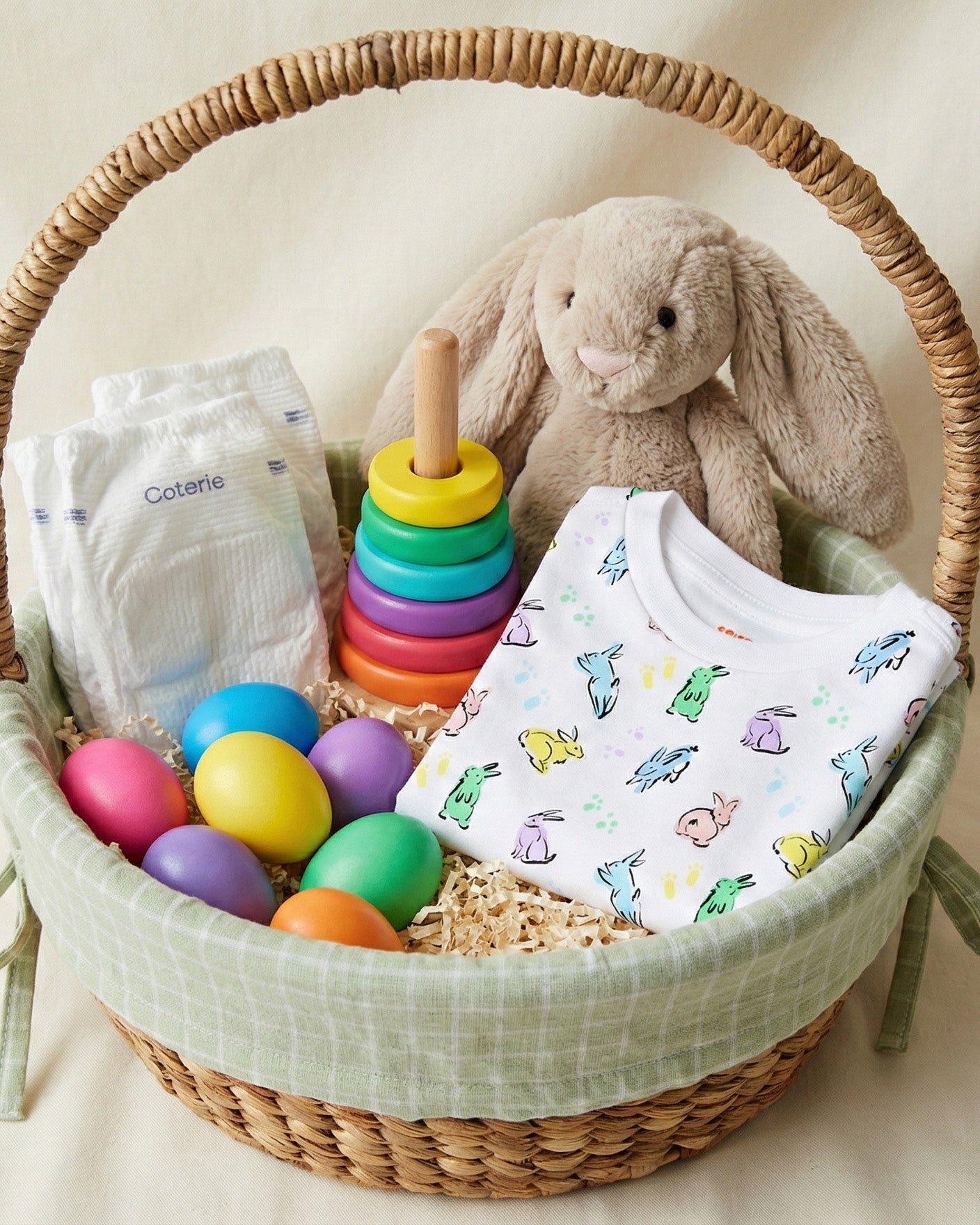 The Organic Long Sleeve Pajama Set [Bunny Hop]