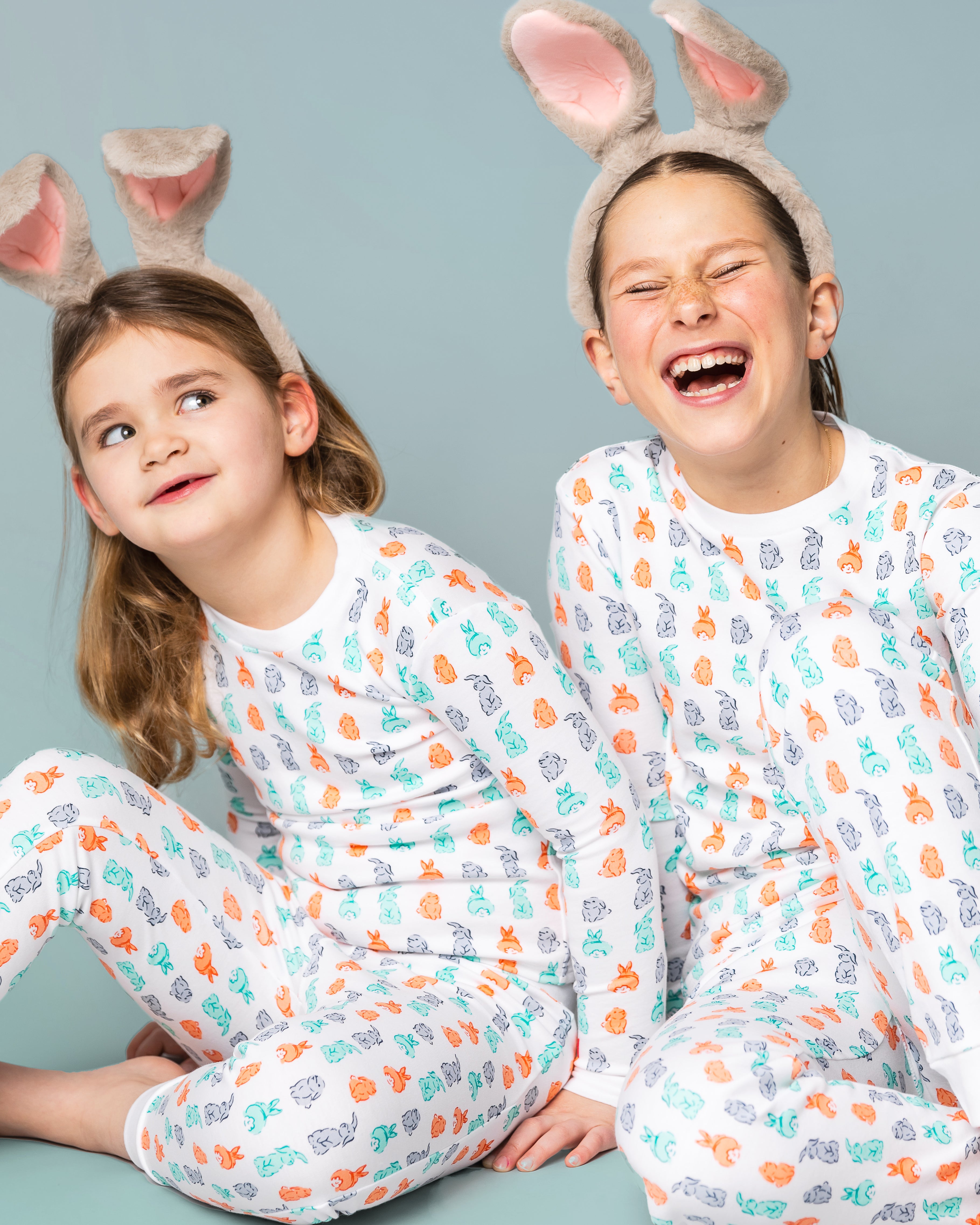 The Organic Long Sleeve Pajama Set [Bunny Tails]