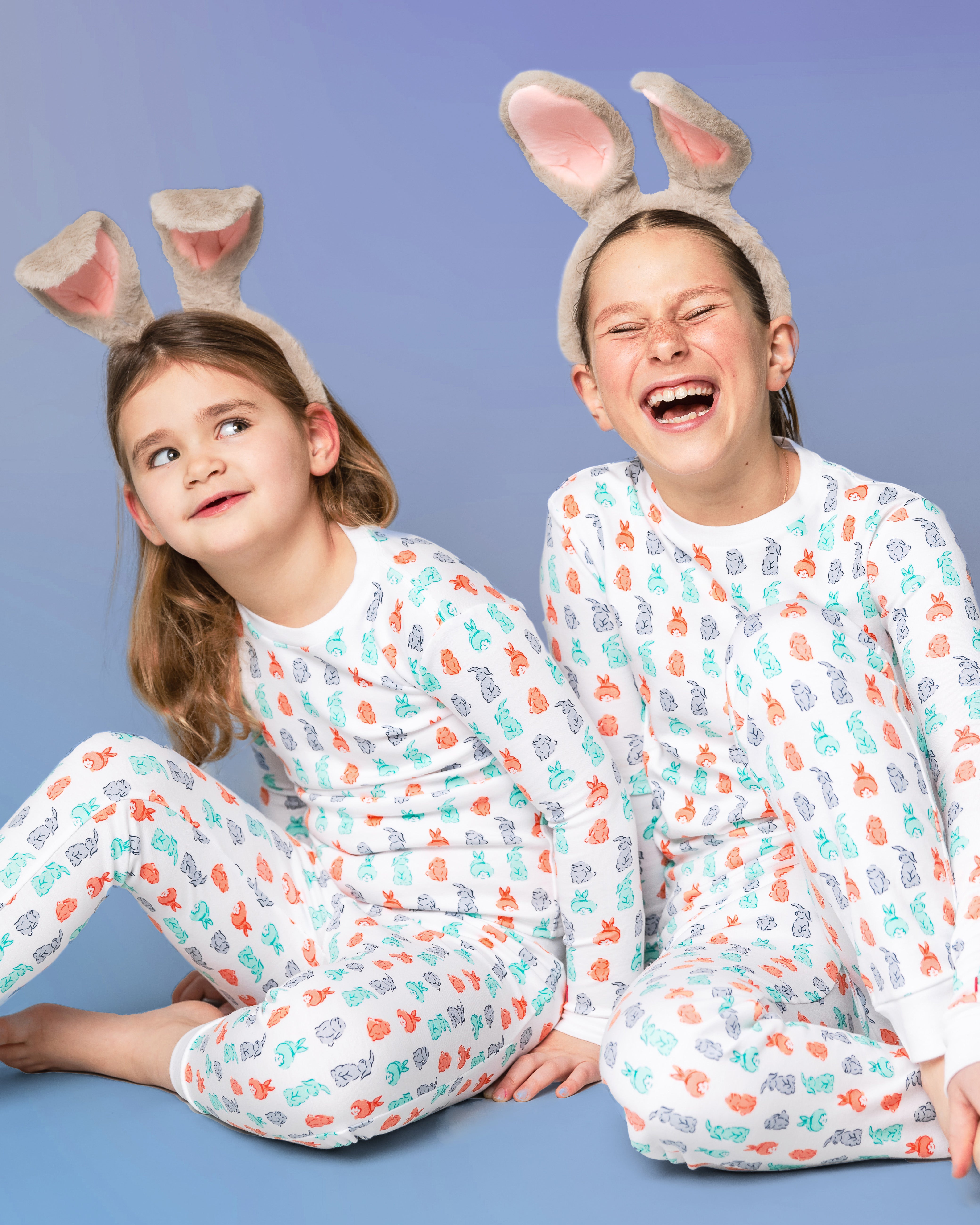 The Organic Long Sleeve Pajama Set [Bunny Tails]