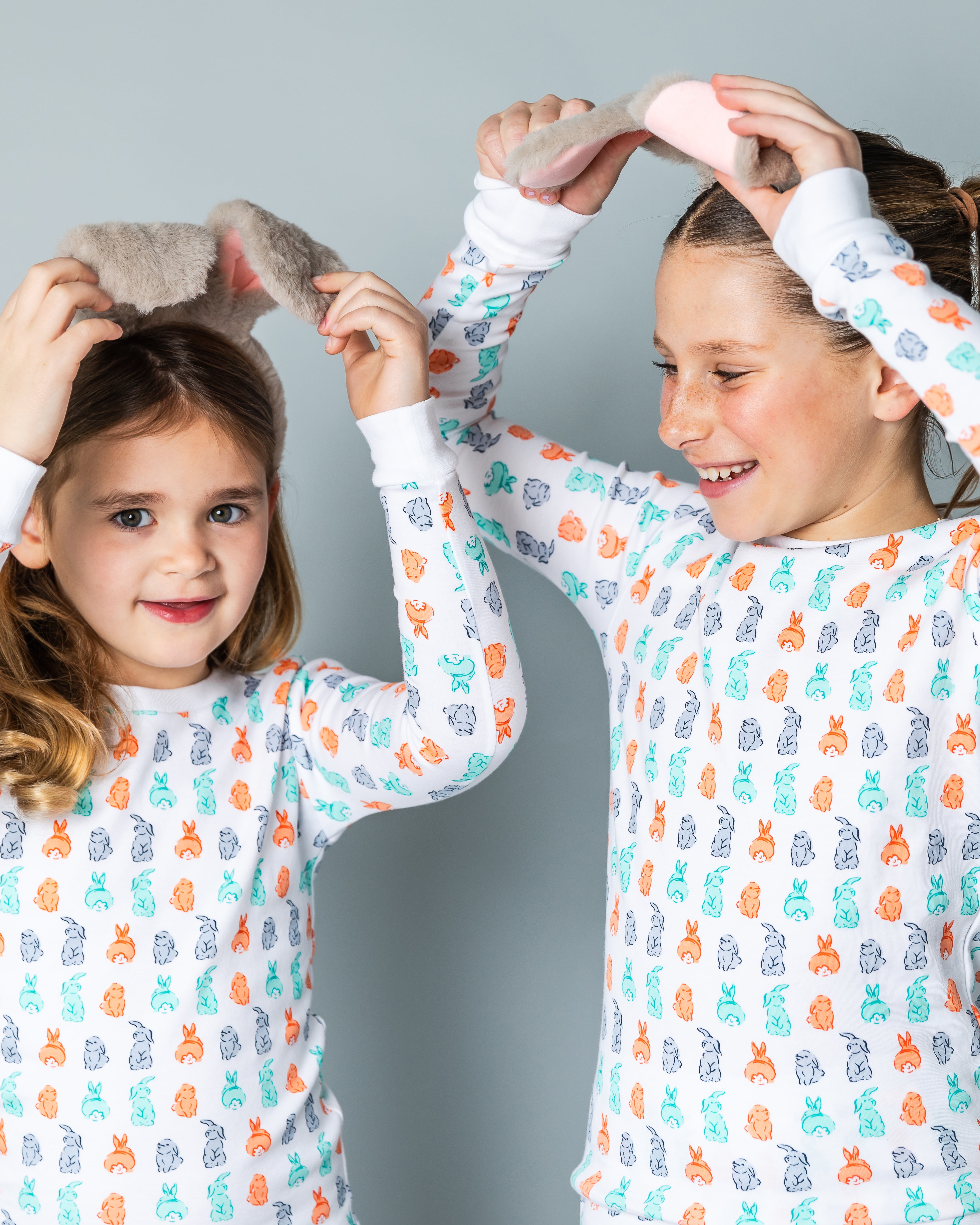 The Organic Long Sleeve Pajama Set [Bunny Tails]