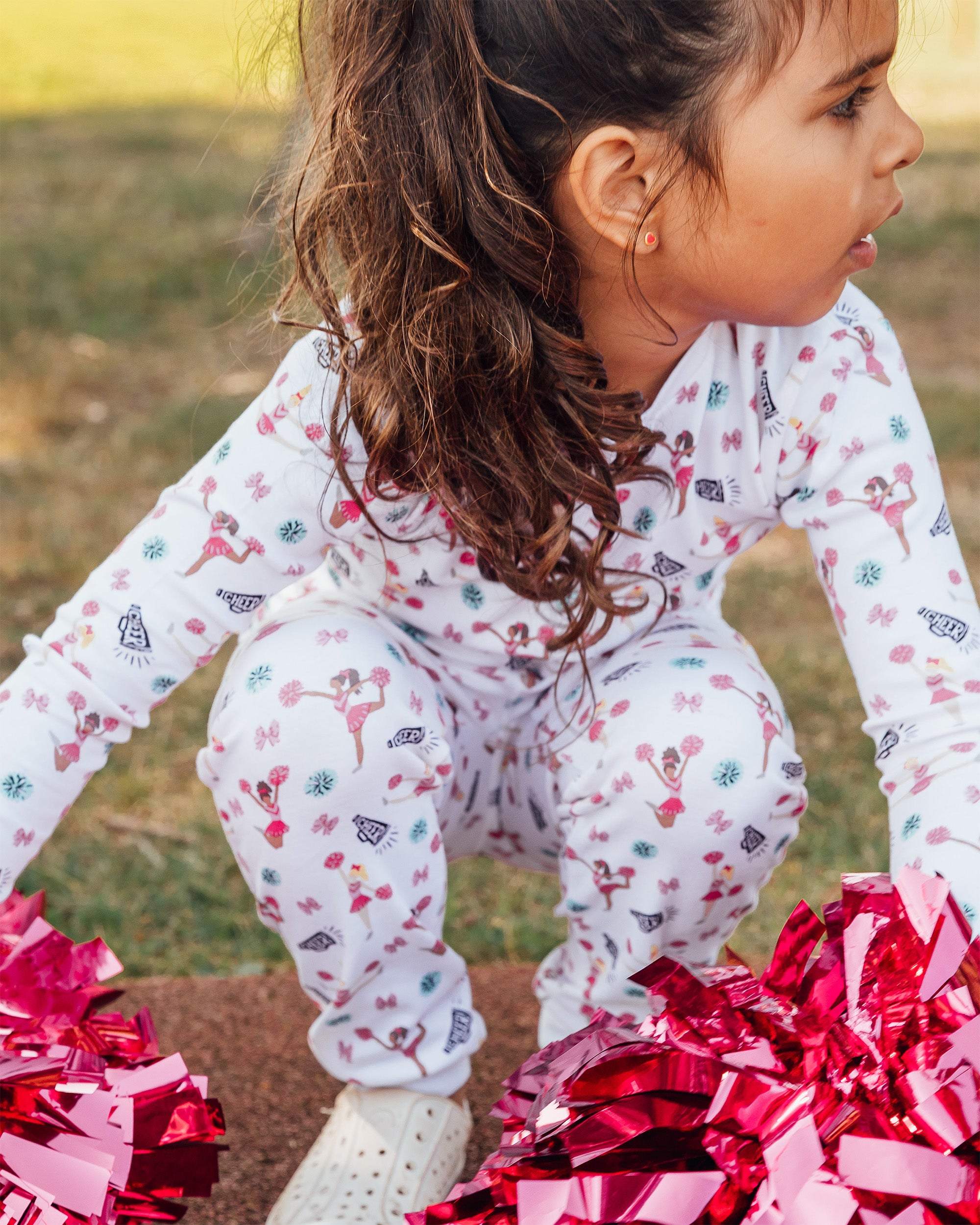 The Organic Long Sleeve Pajama Set [Cheer]