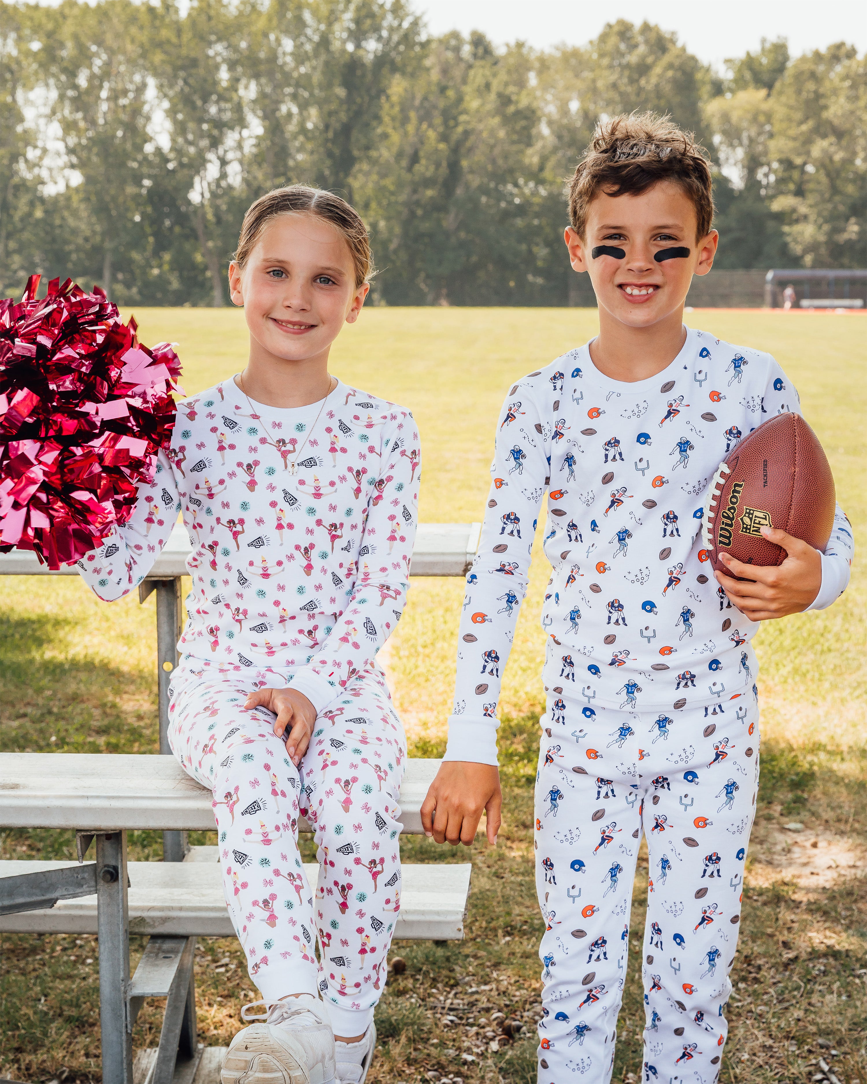 The Organic Long Sleeve Pajama Set [Cheer]