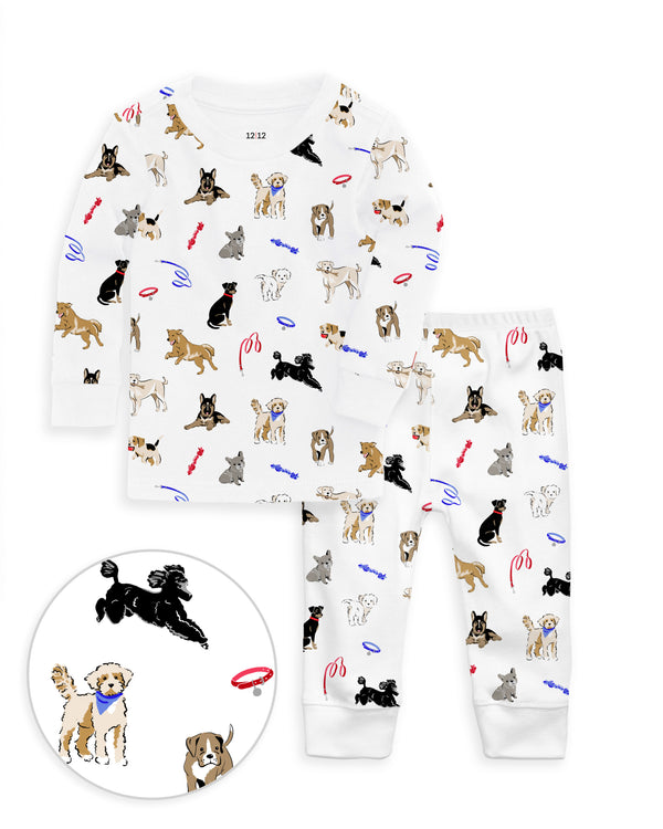 The Organic Long Sleeve Pajama Set [Dog Days]