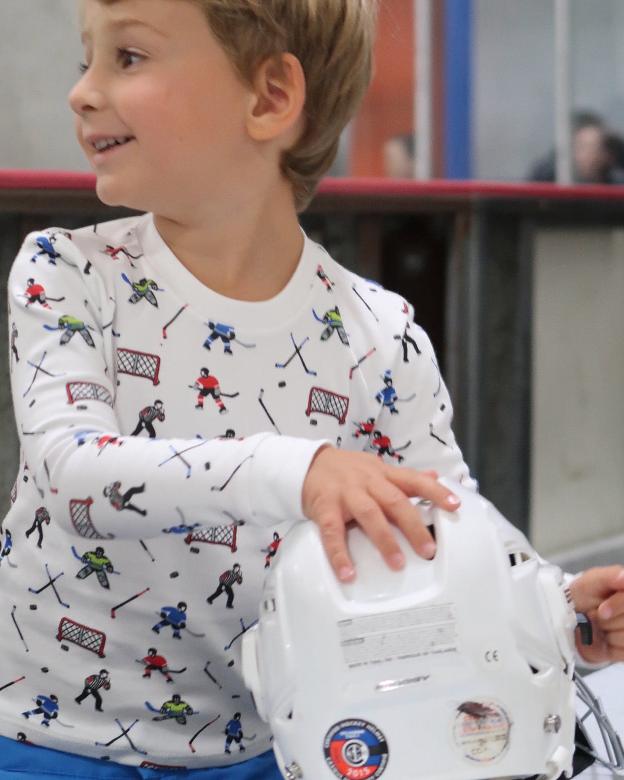 The Organic Long Sleeve Pajama Set [Hockey]