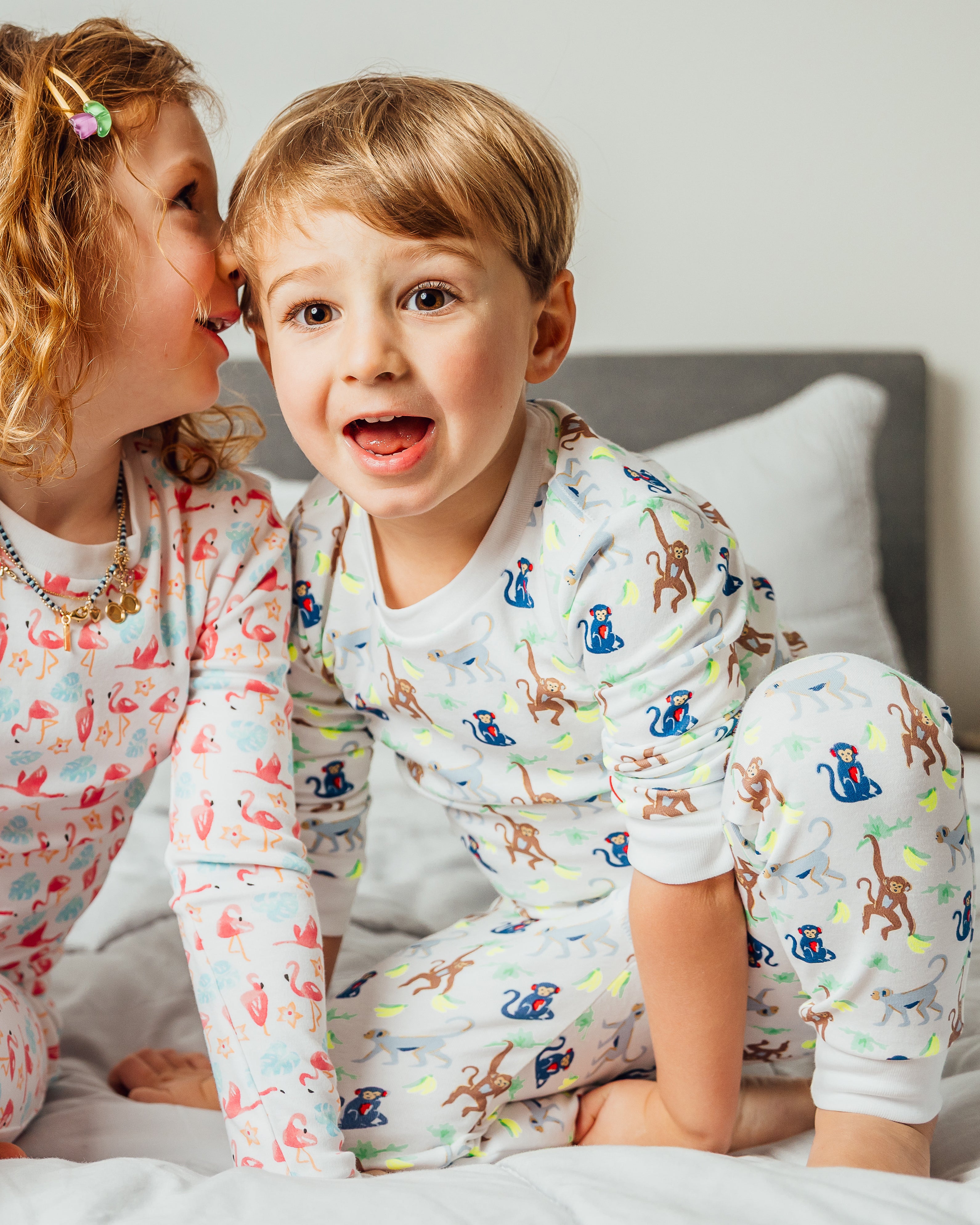 The Organic Long Sleeve Pajama Set [Monkeying Around]