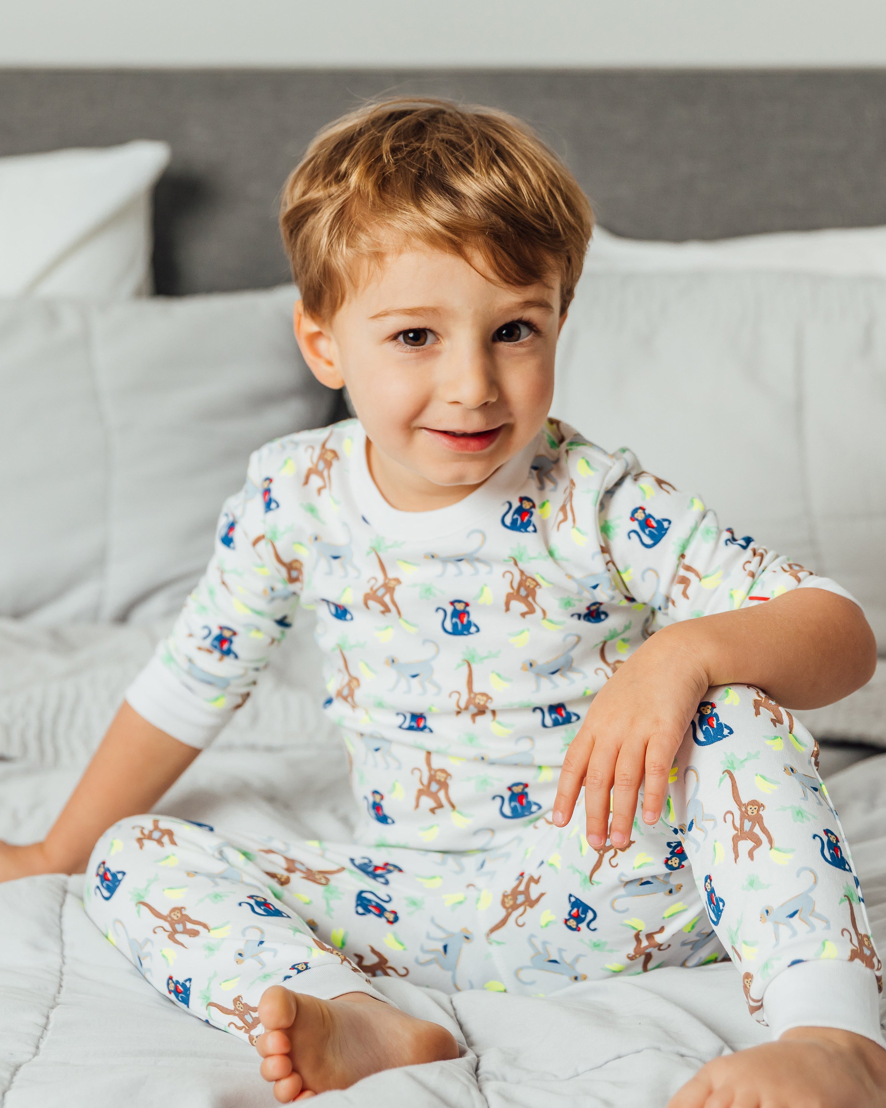The Organic Long Sleeve Pajama Set [Monkeying Around]