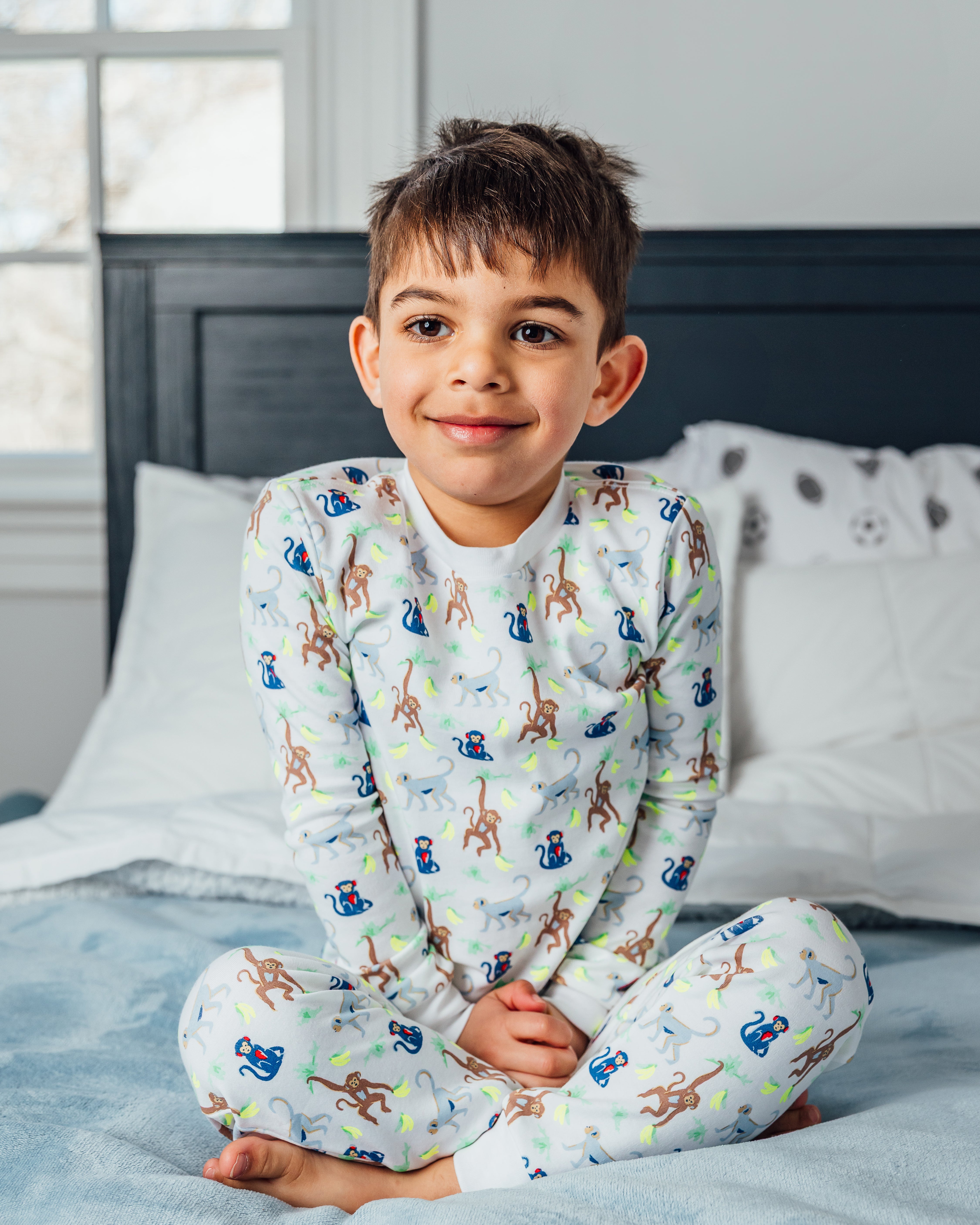 The Organic Long Sleeve Pajama Set [Monkeying Around]