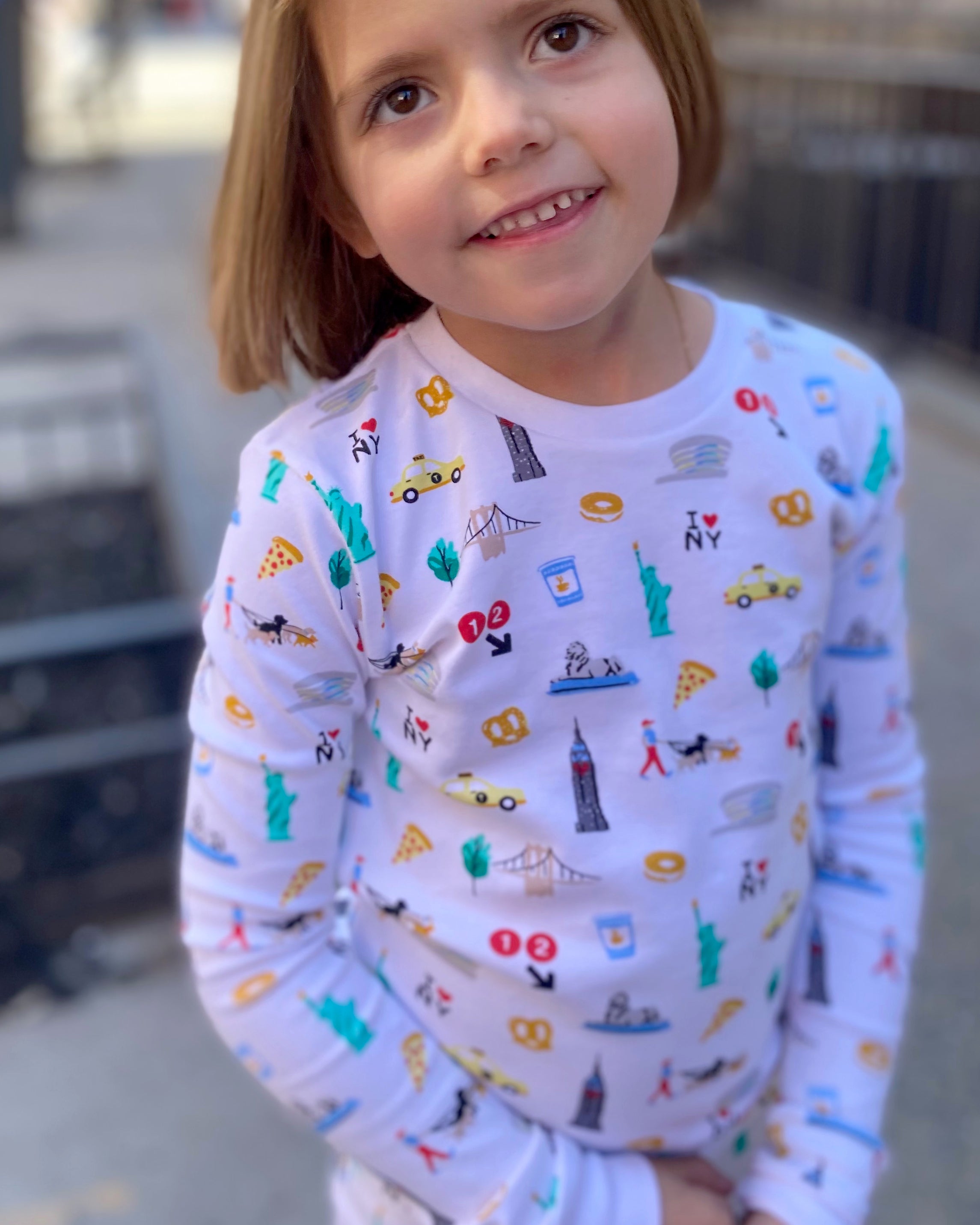 The Organic Long Sleeve Pajama Set [New York City]