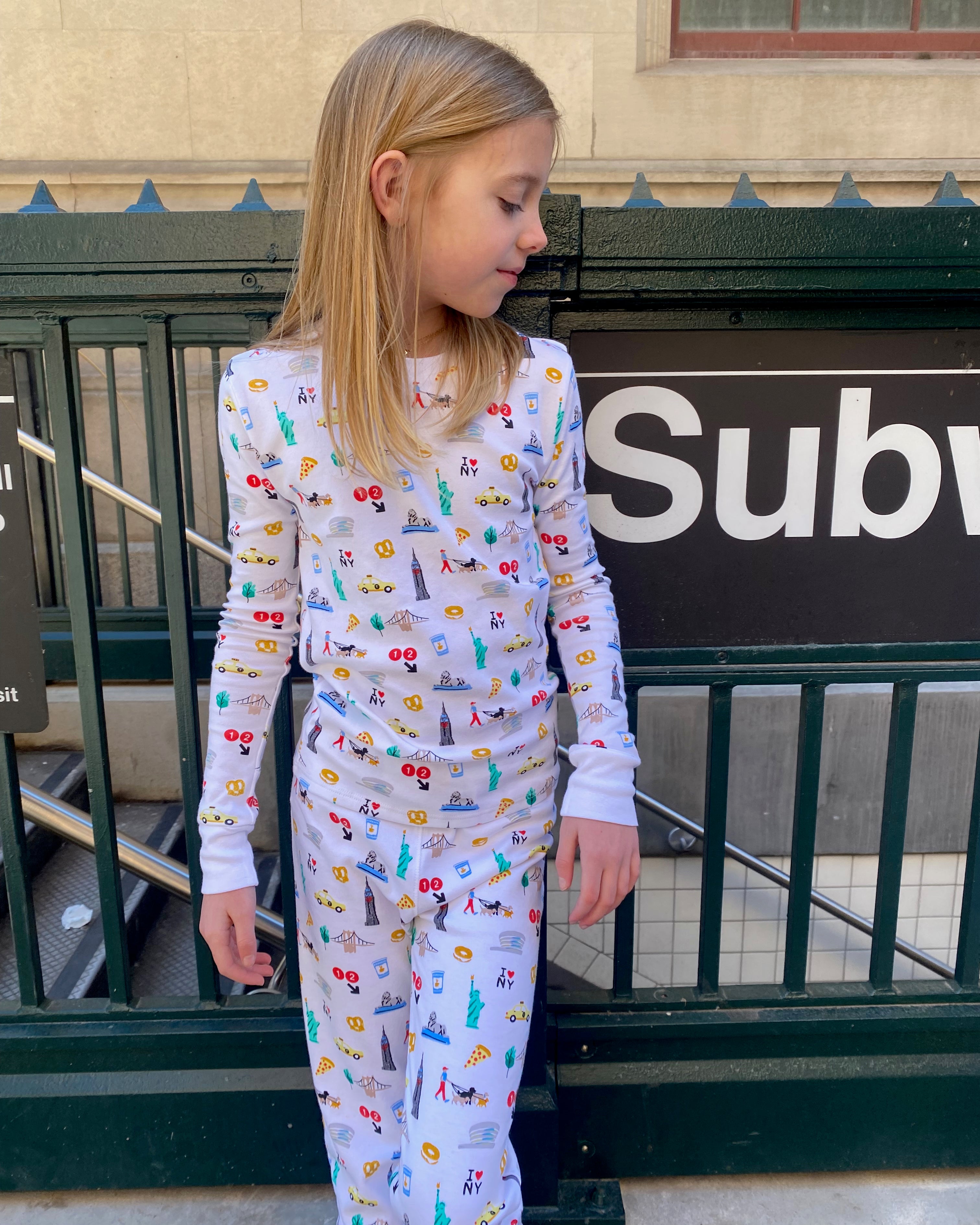 The Organic Long Sleeve Pajama Set [New York City]