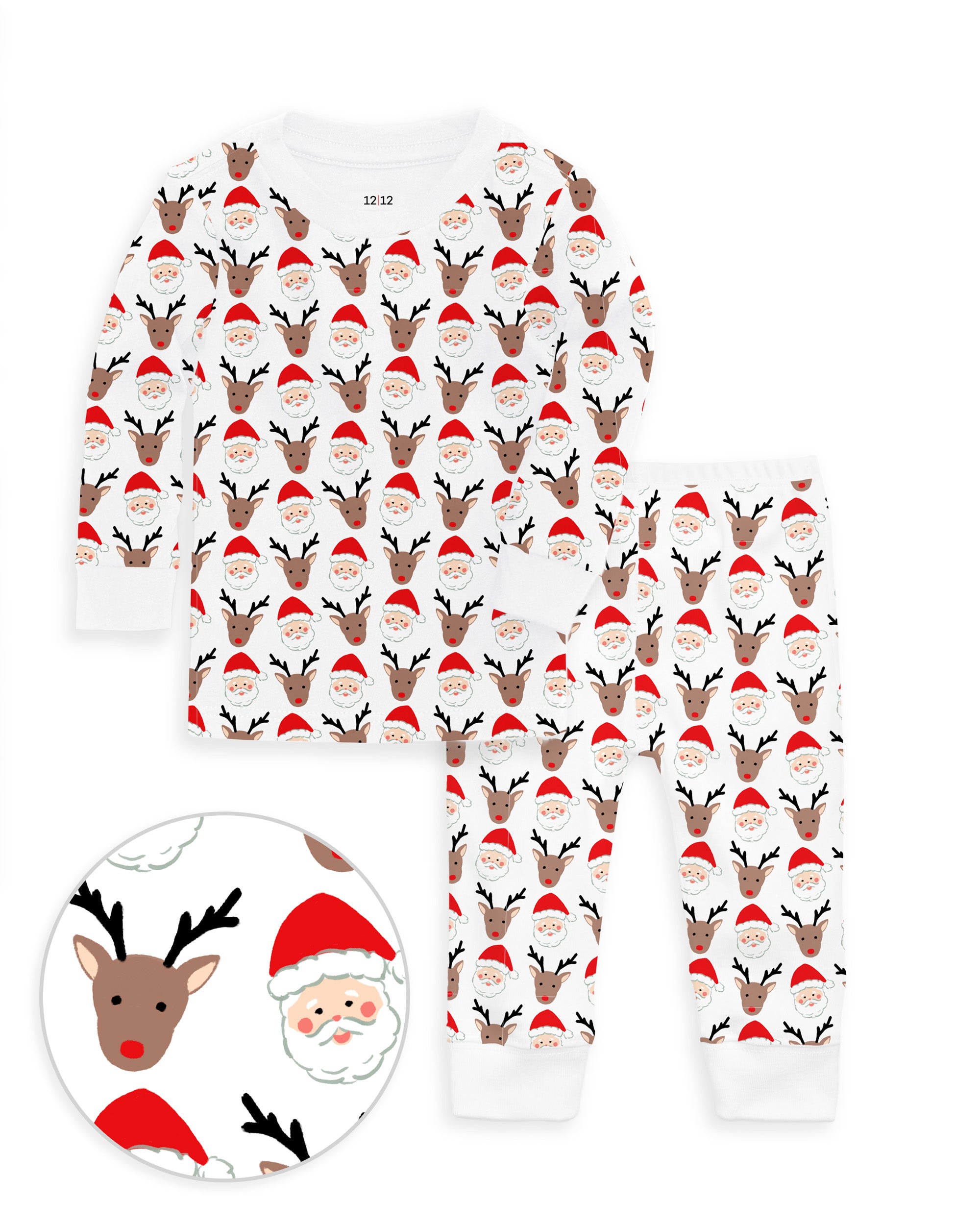 The Organic Long Sleeve Pajama Set [Santas Squad]