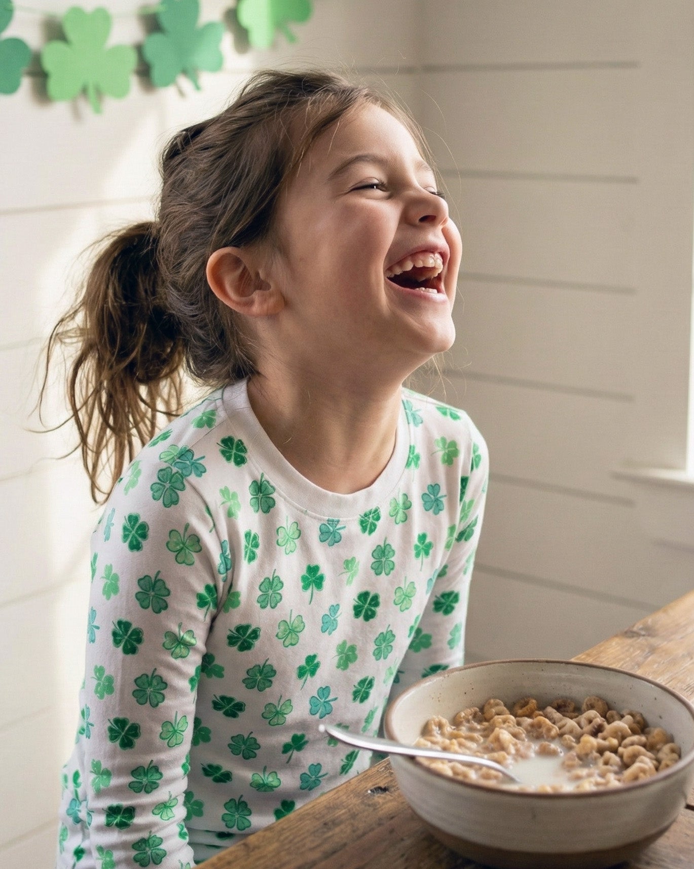 The Organic Long Sleeve Pajama Set [Shamrocks]