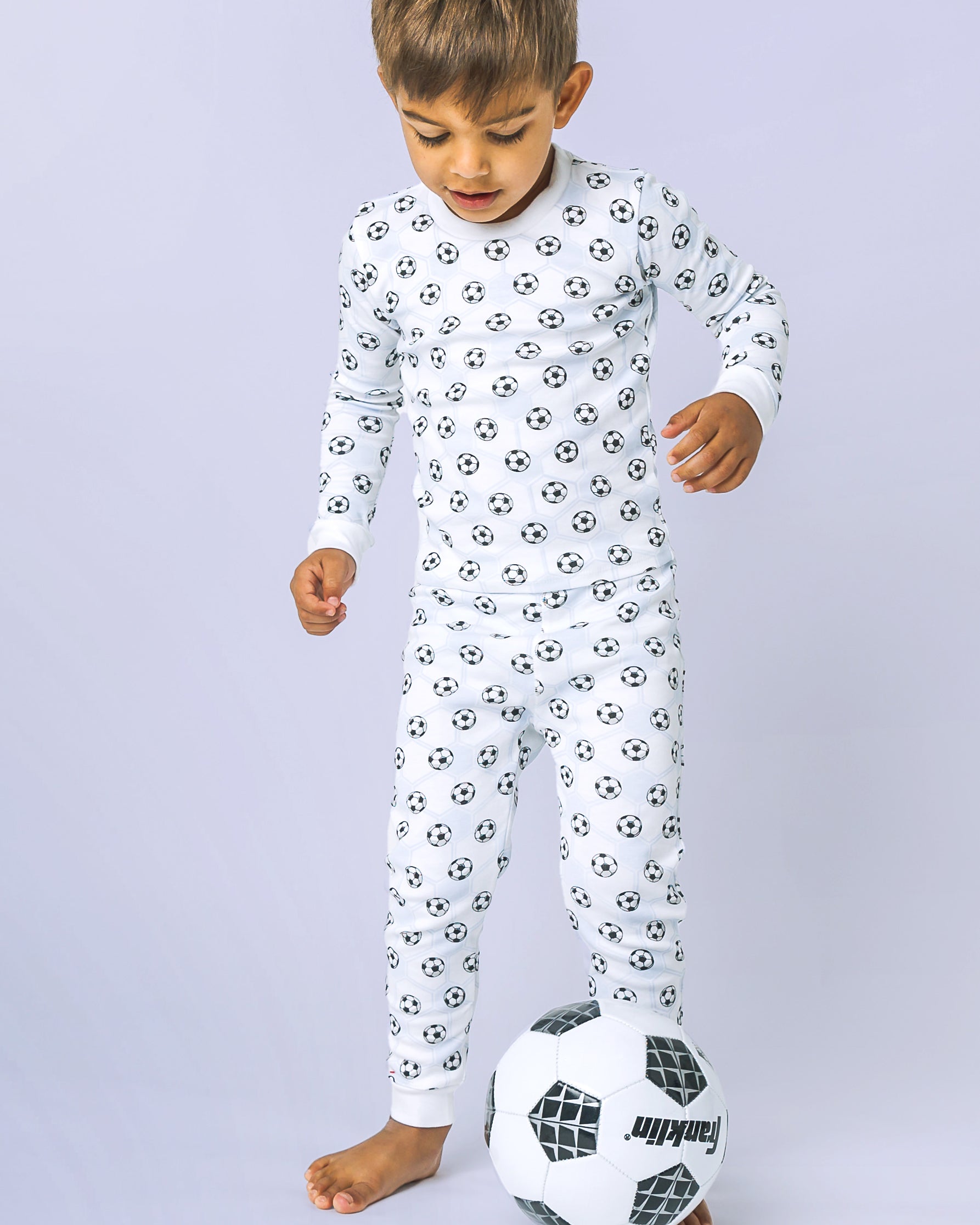 The Organic Long Sleeve Pajama Set [Soccer]