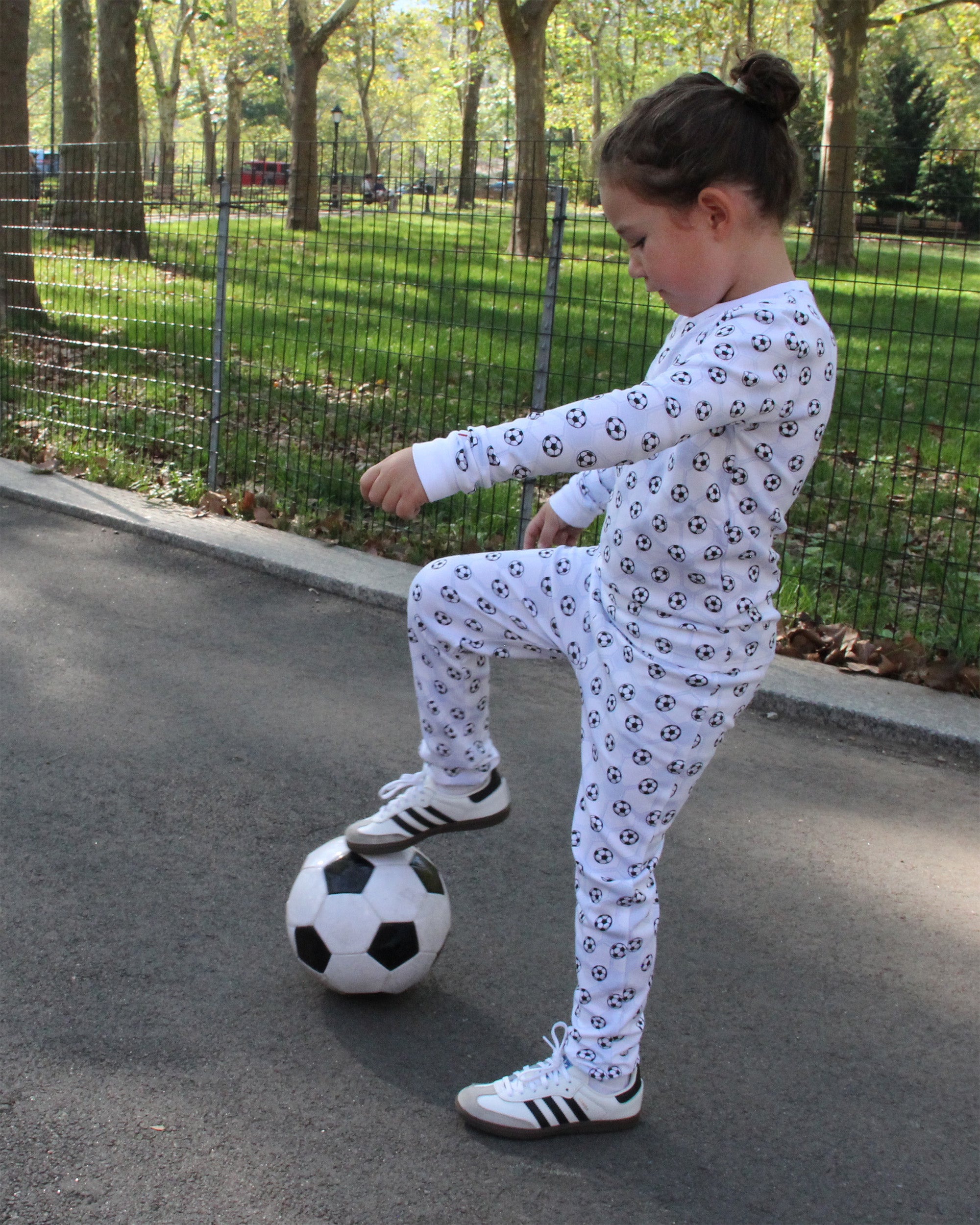 The Organic Long Sleeve Pajama Set [Soccer]