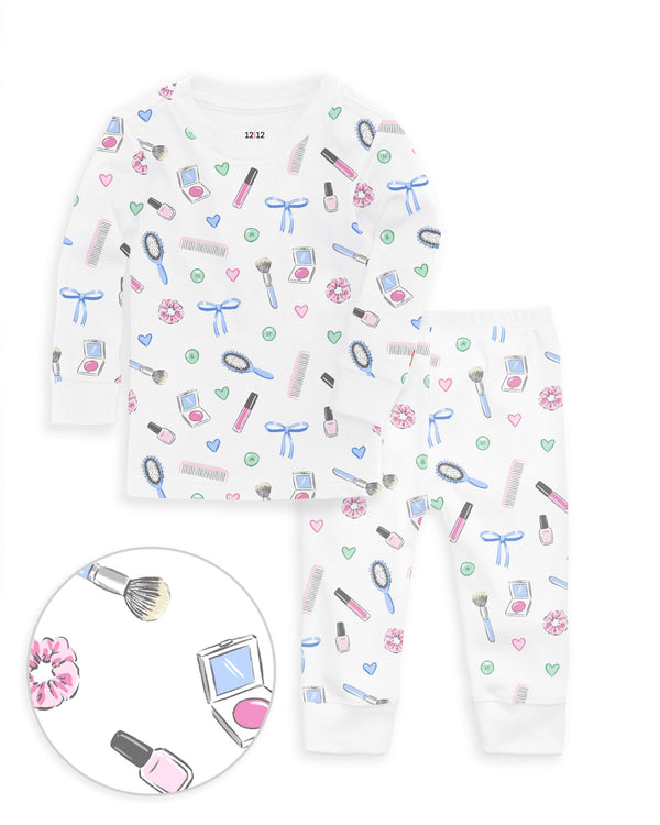 The Organic Long Sleeve Pajama Set [Spa Day]