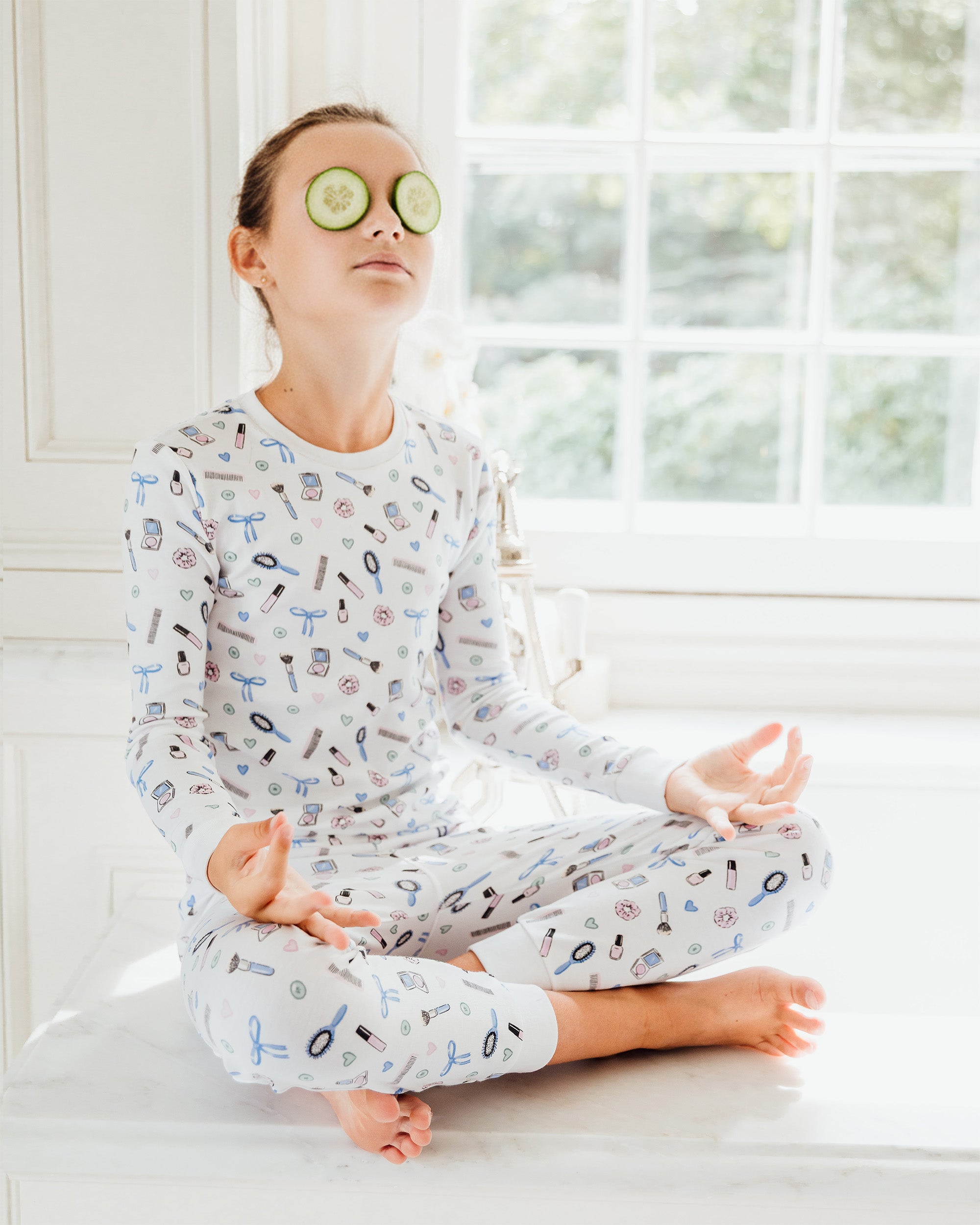 The Organic Long Sleeve Pajama Set [Spa Day]