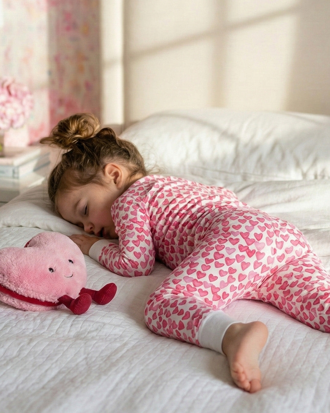 The Organic Long Sleeve Pajama Set [Sweethearts]