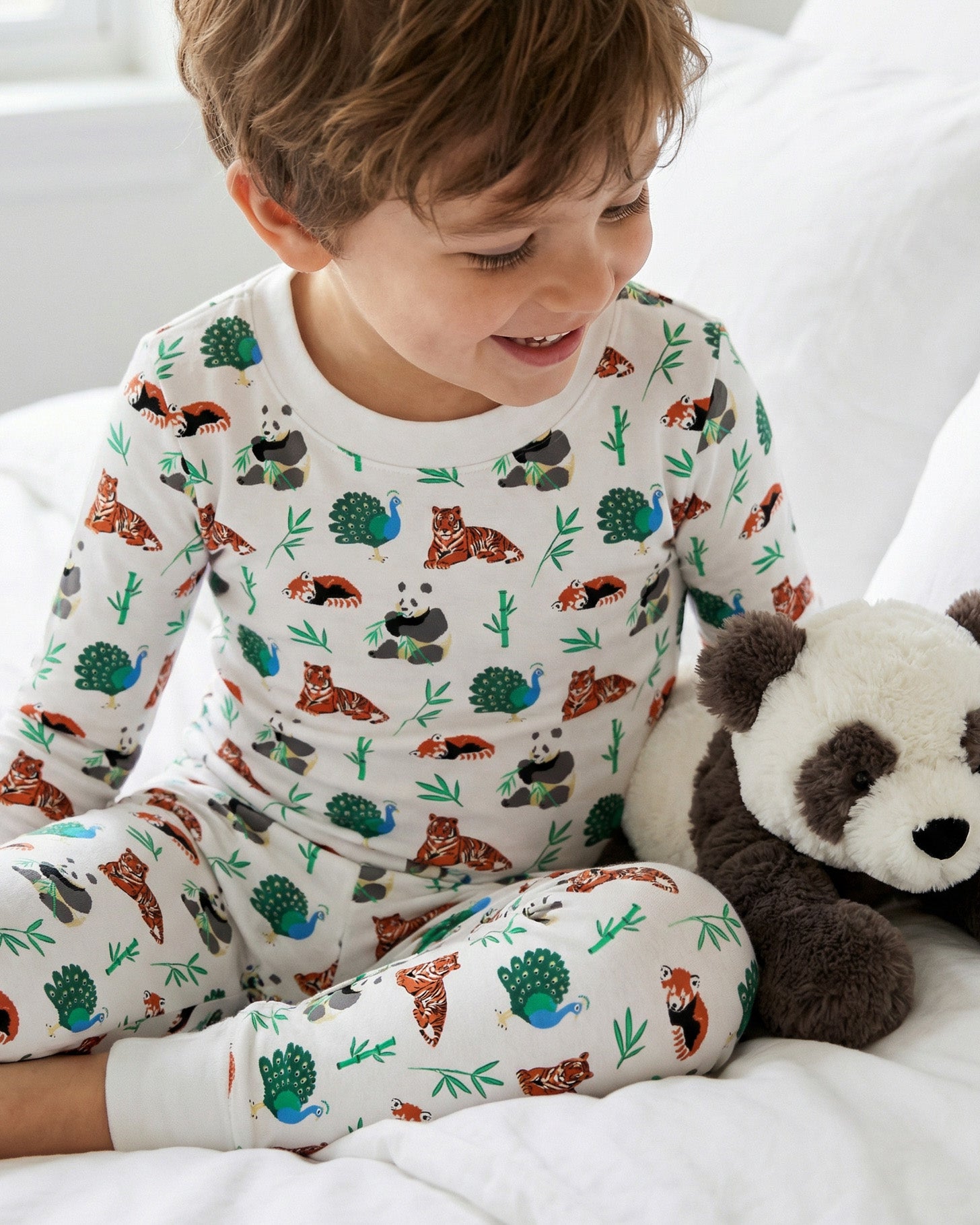 The Organic Long Sleeve Pajama Set [Zen Zoo]