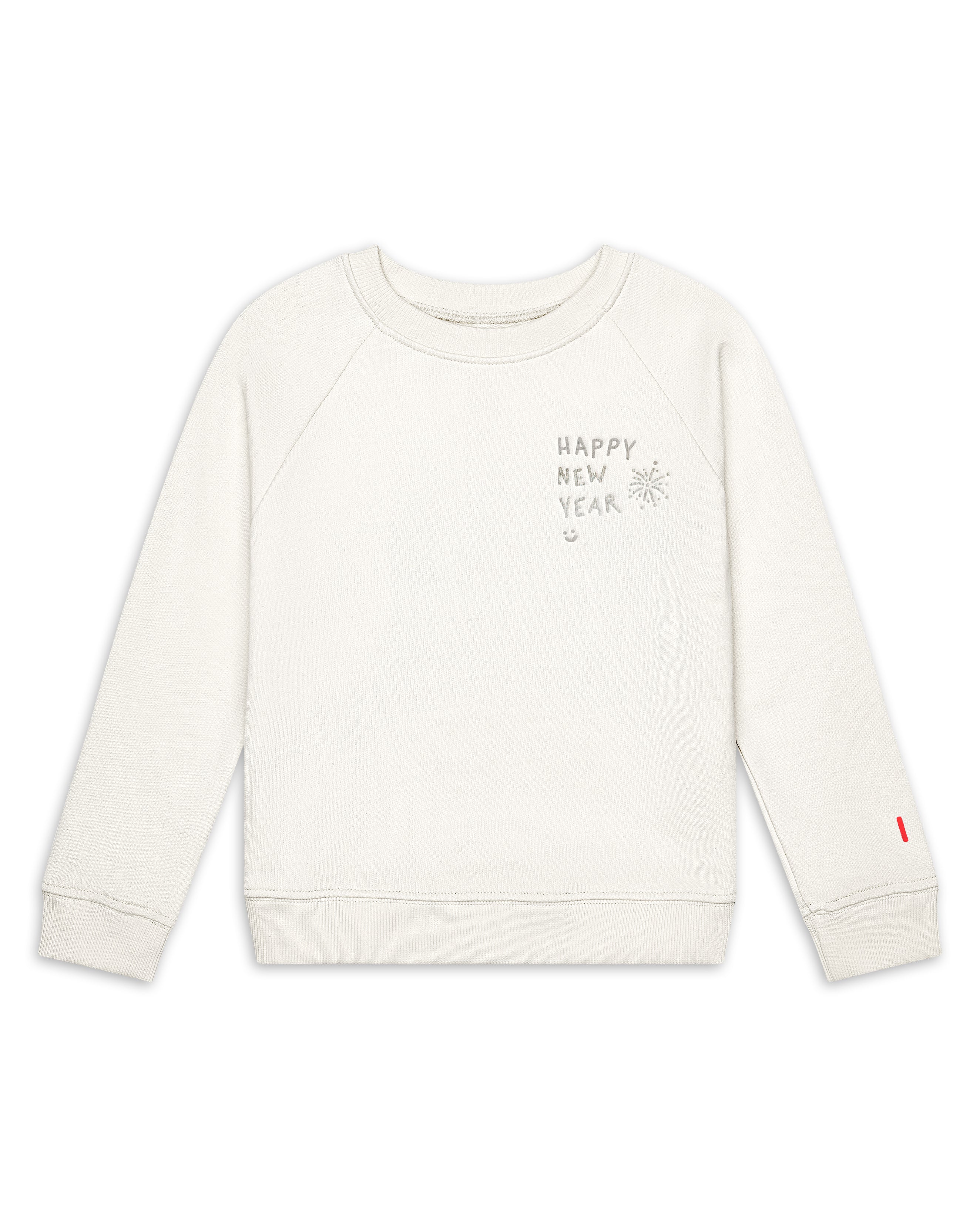 The Organic Pullover Sweatshirt Happy New Year [Cream]