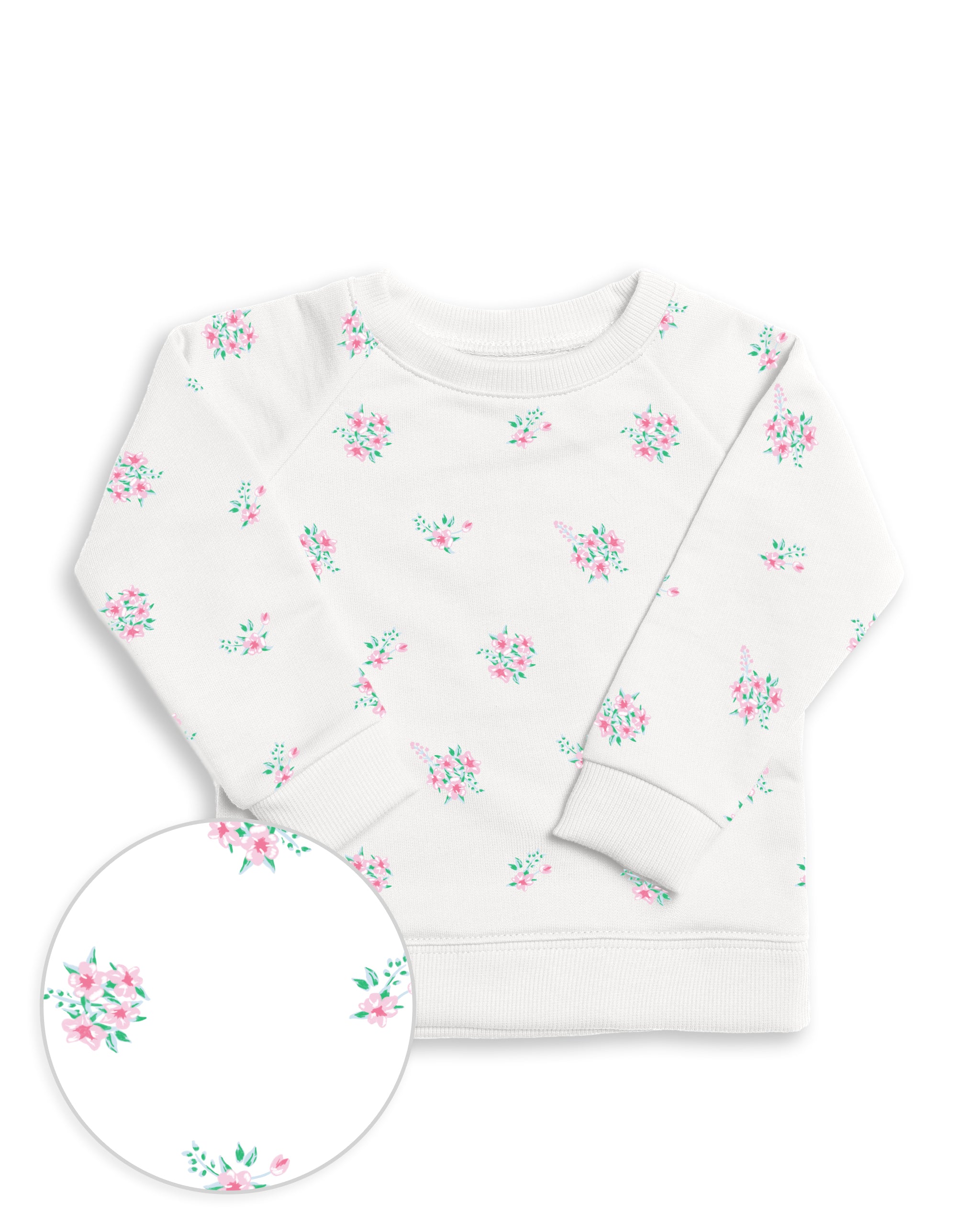 The Organic Printed Pullover Sweatshirt [Ditsy Floral]