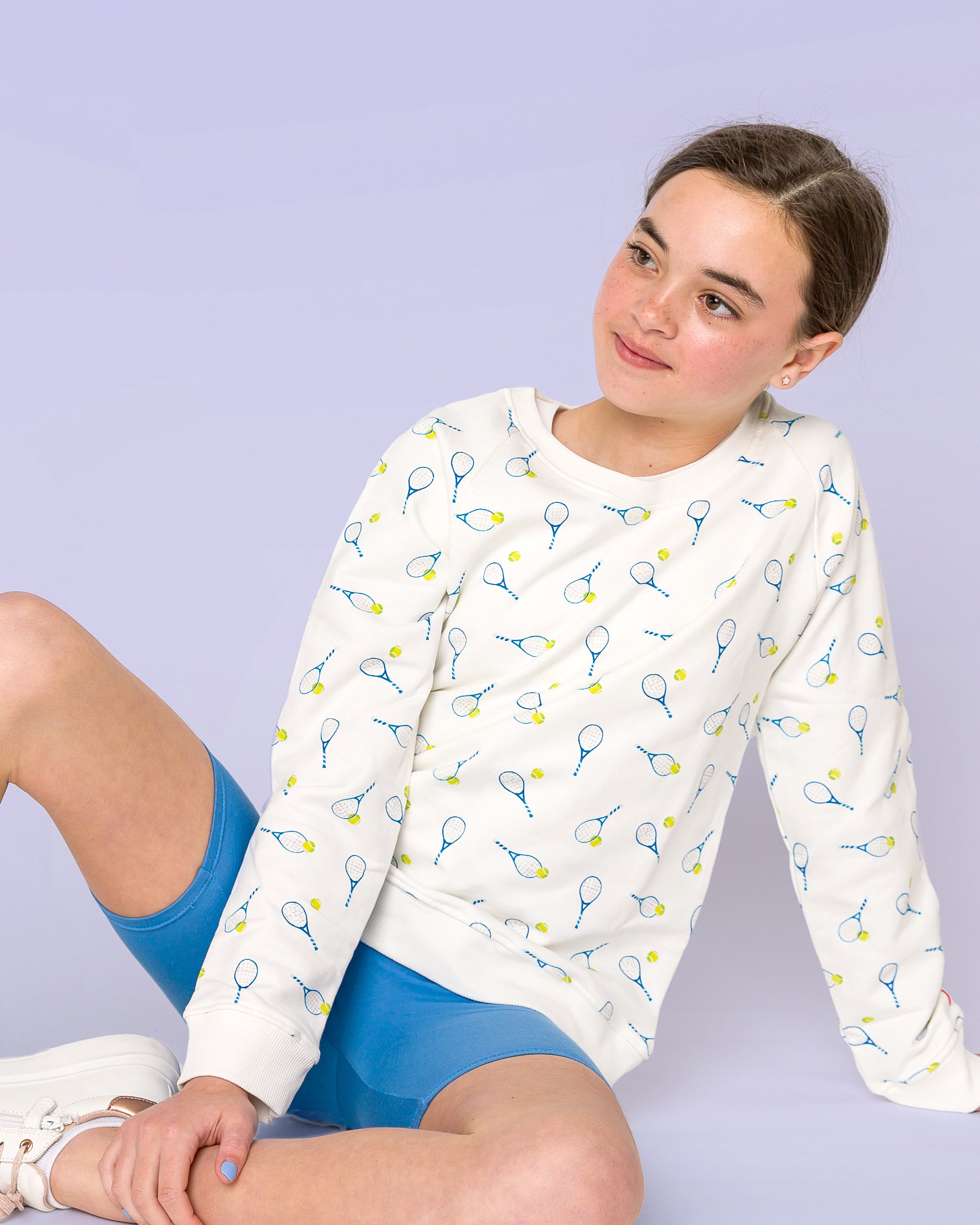 The Organic Printed Pullover Sweatshirt [Tennis Grand Slam]