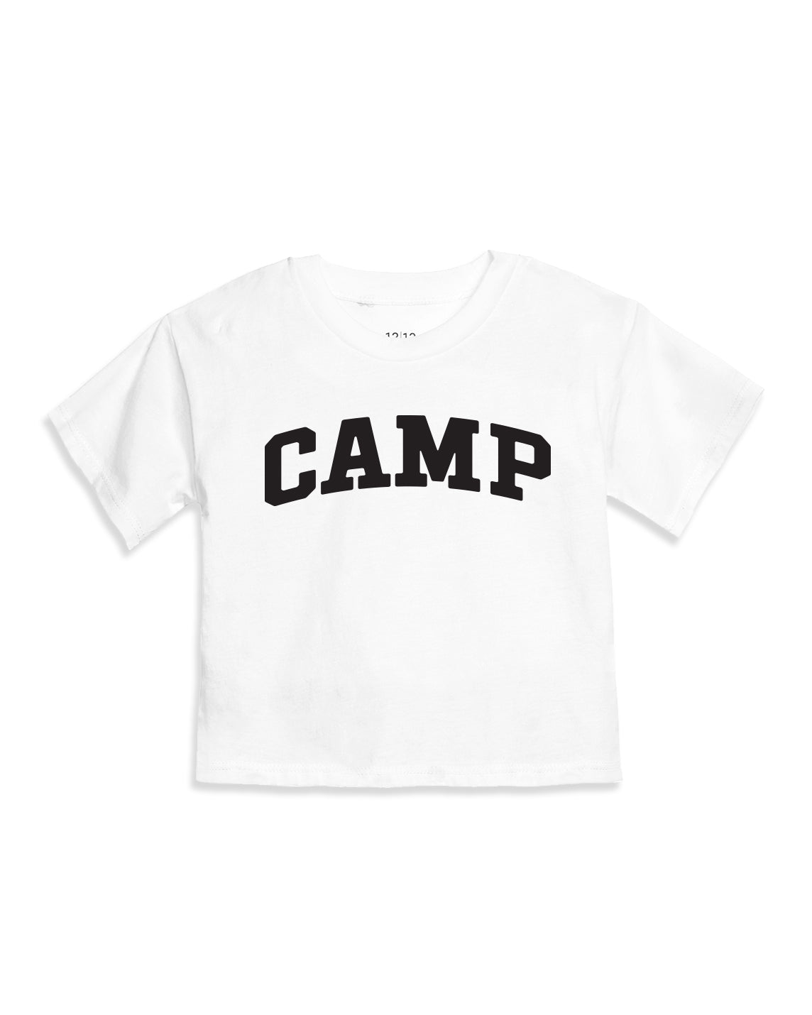 The Organic Short Sleeve Boxy Tee Graphic Print [White Camp]